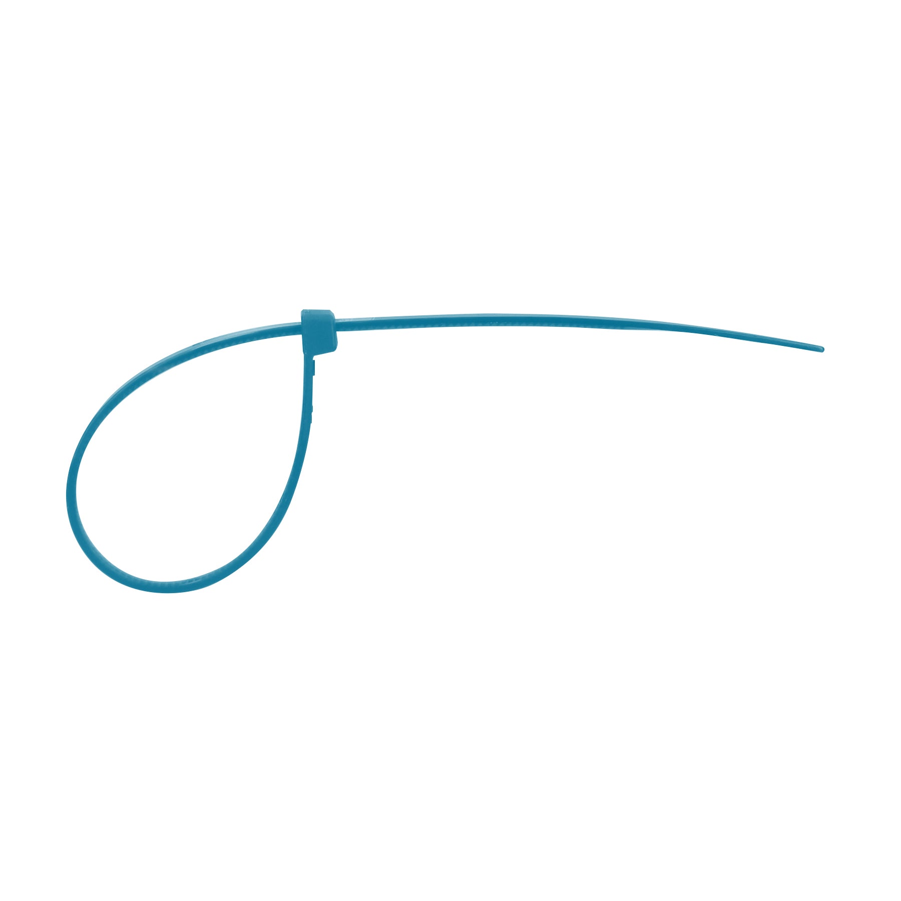 Bolsa con 50 cinchos plásticos 40 lb, 150 x 3.5 mm, azules