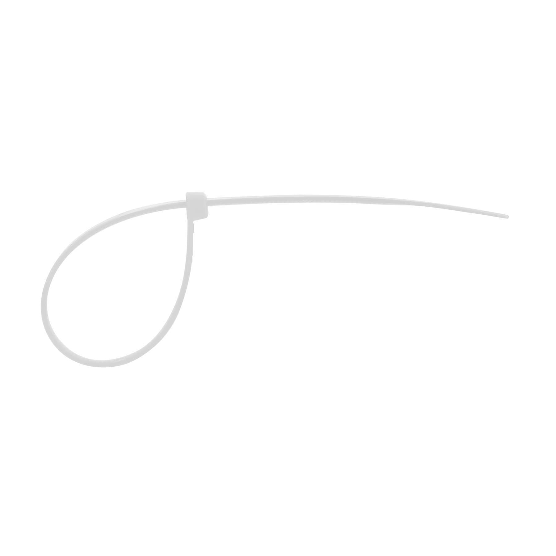 Bolsa con 50 cinchos plásticos 50 lb, 200x4.5 mm, naturales