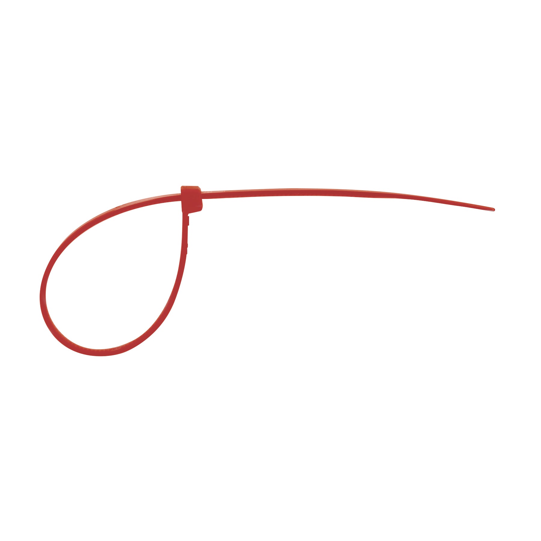 Bolsa con 50 cinchos plásticos 50 lb, 300 x 4.5 mm, rojos