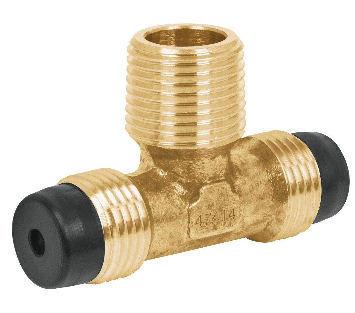 Tee terminal de latón centro 3/8", Foset