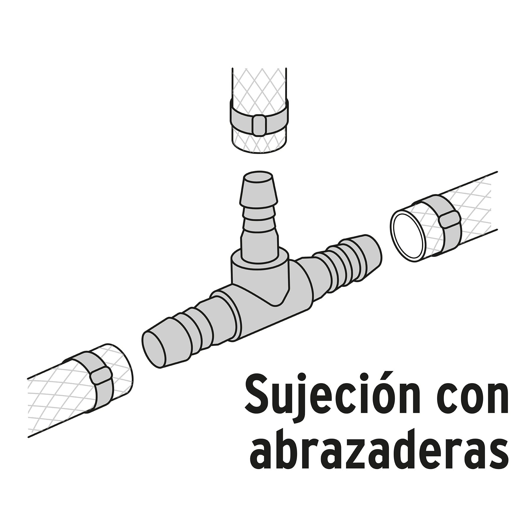 Tee inserción 1" de polipropileno, Foset