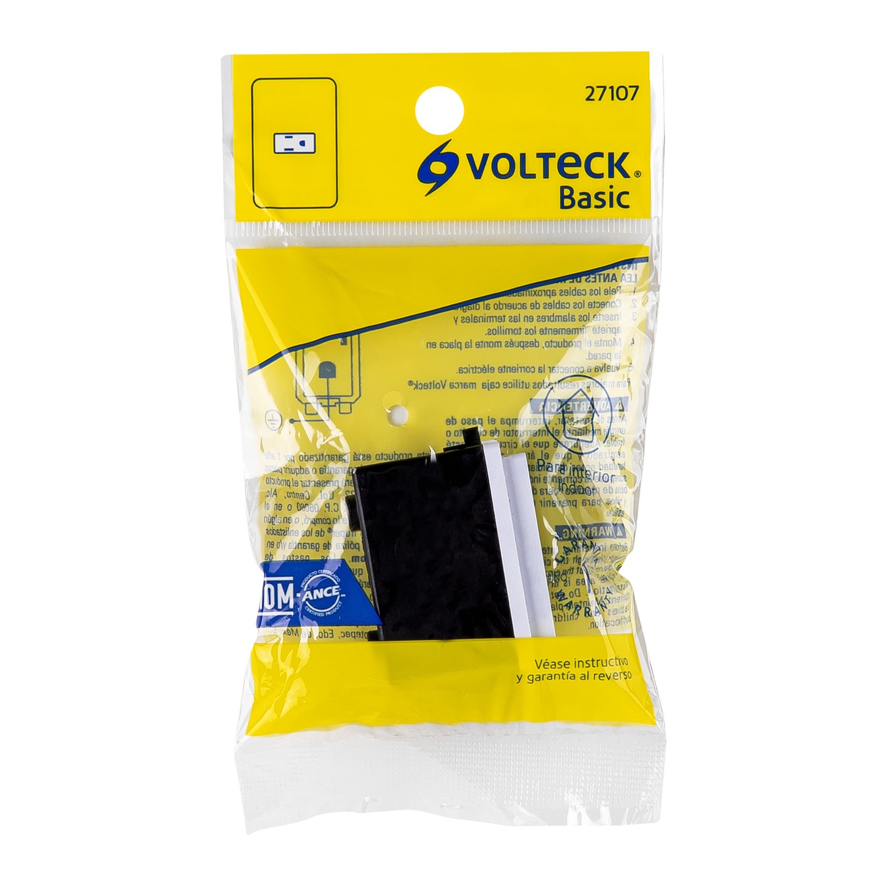 Contacto 2 polos + tierra, BASIC, Volteck, COA-B, 27107