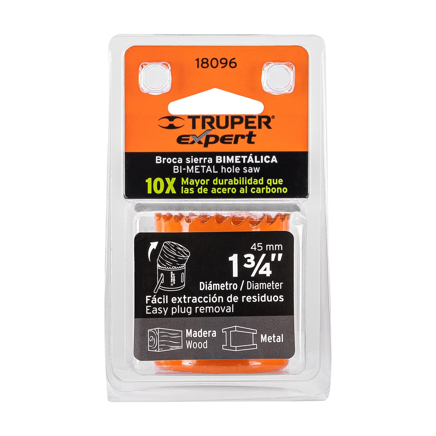 Brocasierra bimetálica 1-3/4", Truper Expert
