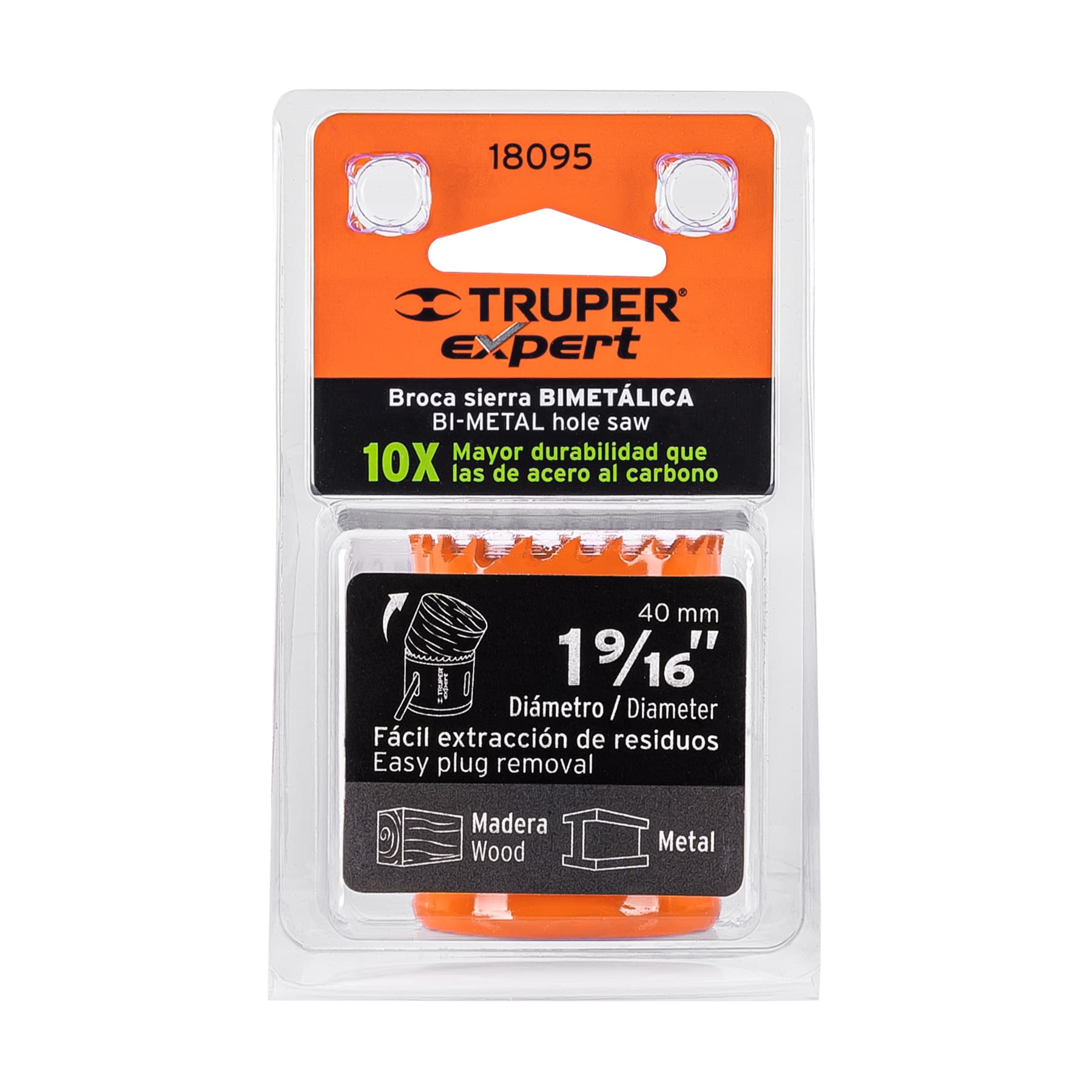 Brocasierra bimetálica 1-9/16", Truper Expert