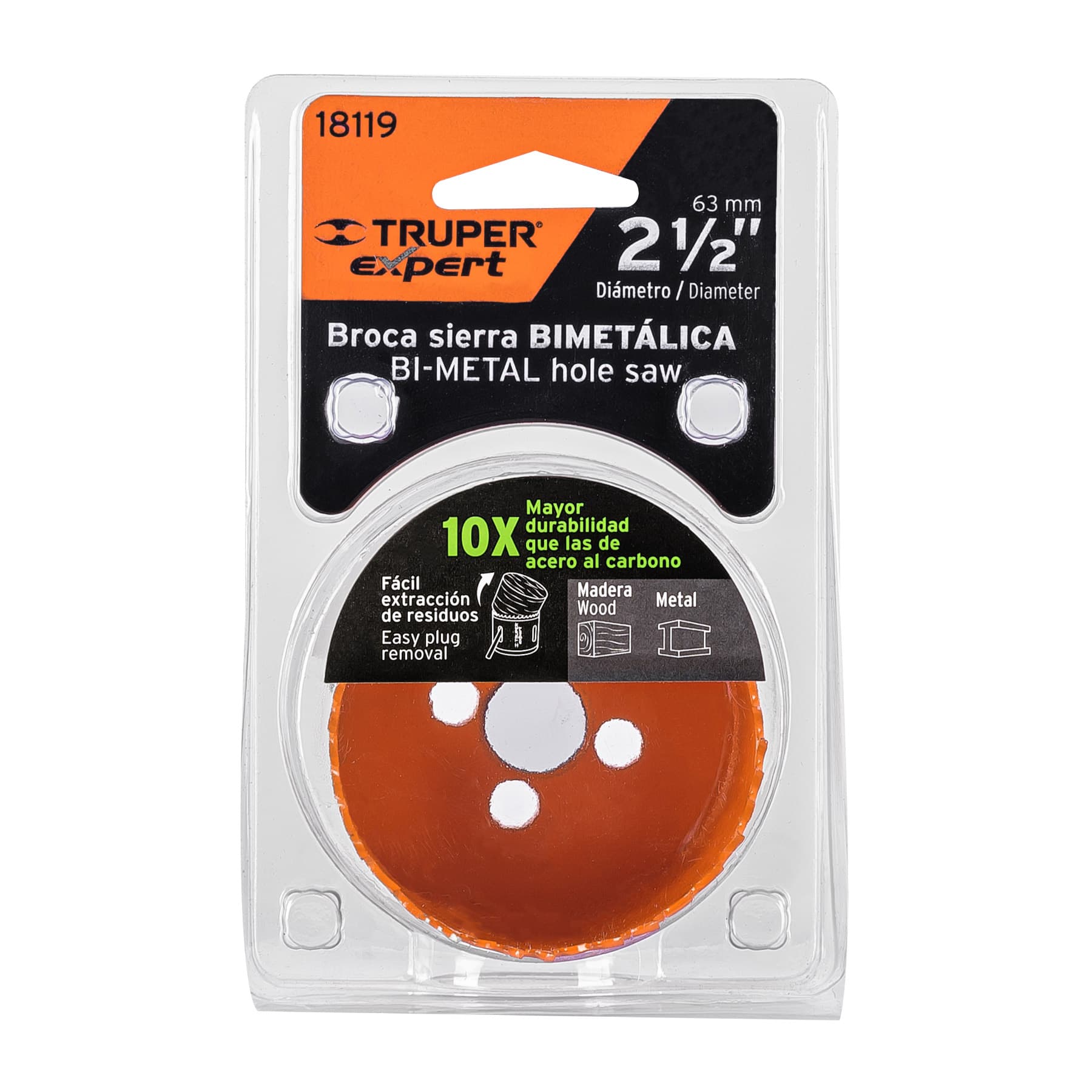 Brocasierra bimetálica 2-1/2", Truper Expert