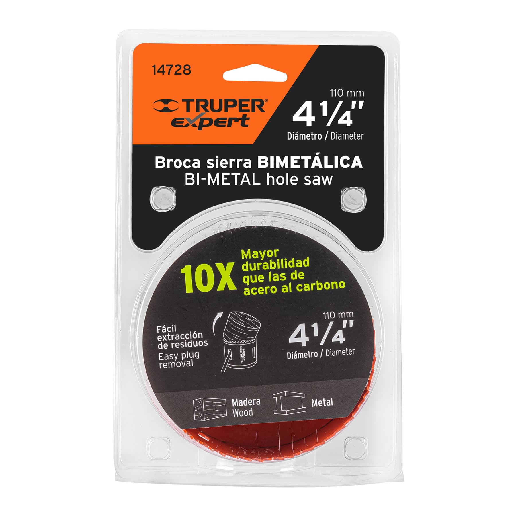 Brocasierra bimetálica 4-1/4", Truper Expert