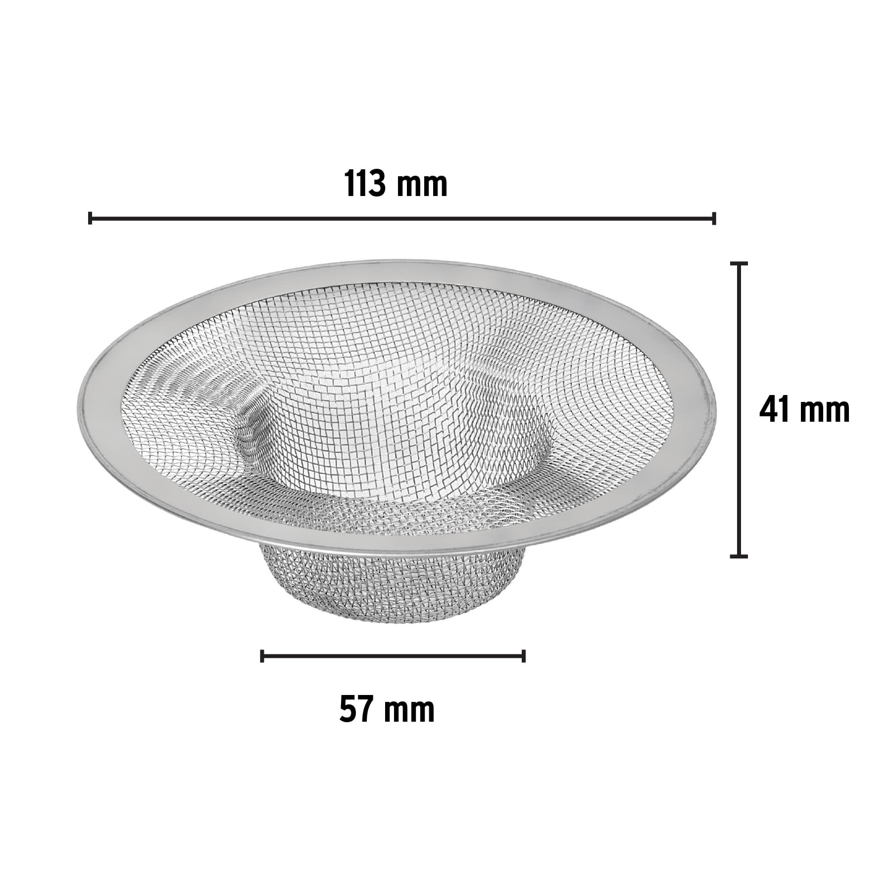 Canastilla malla 3/4" inox para fregadero, Foset