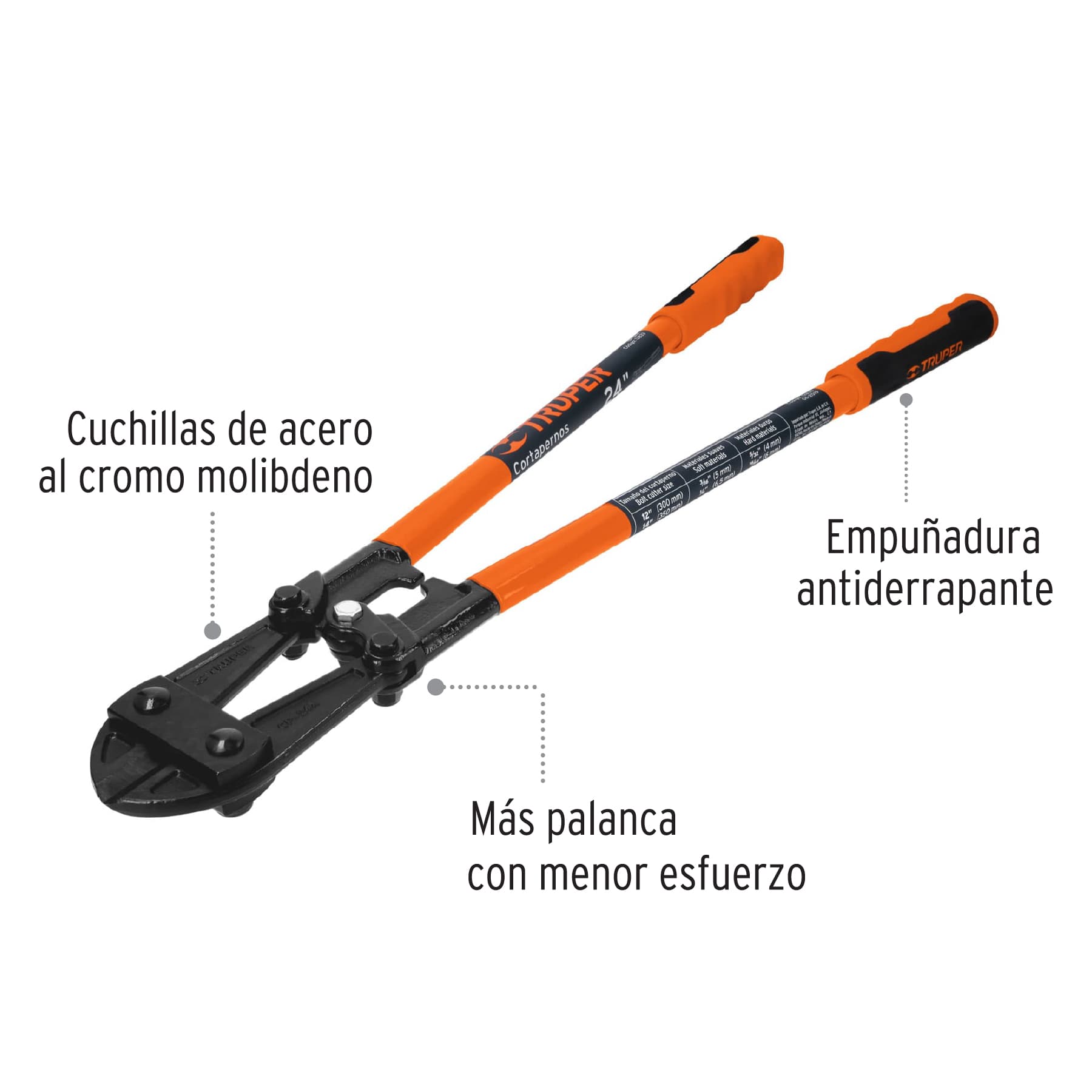 Cortapernos 24", profesional, Truper