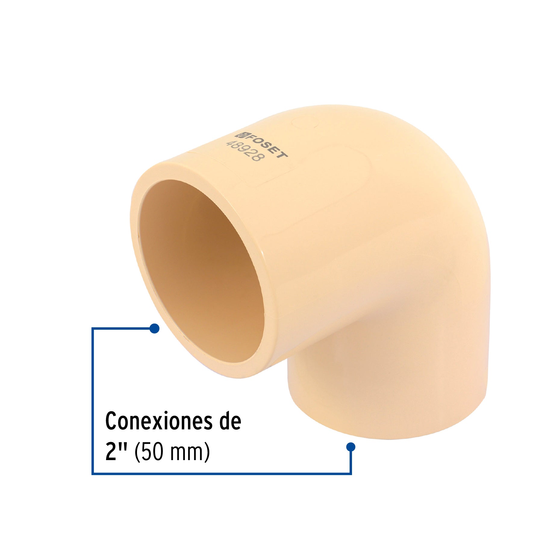 Codo 90∞ de CPVC de 2", Foset