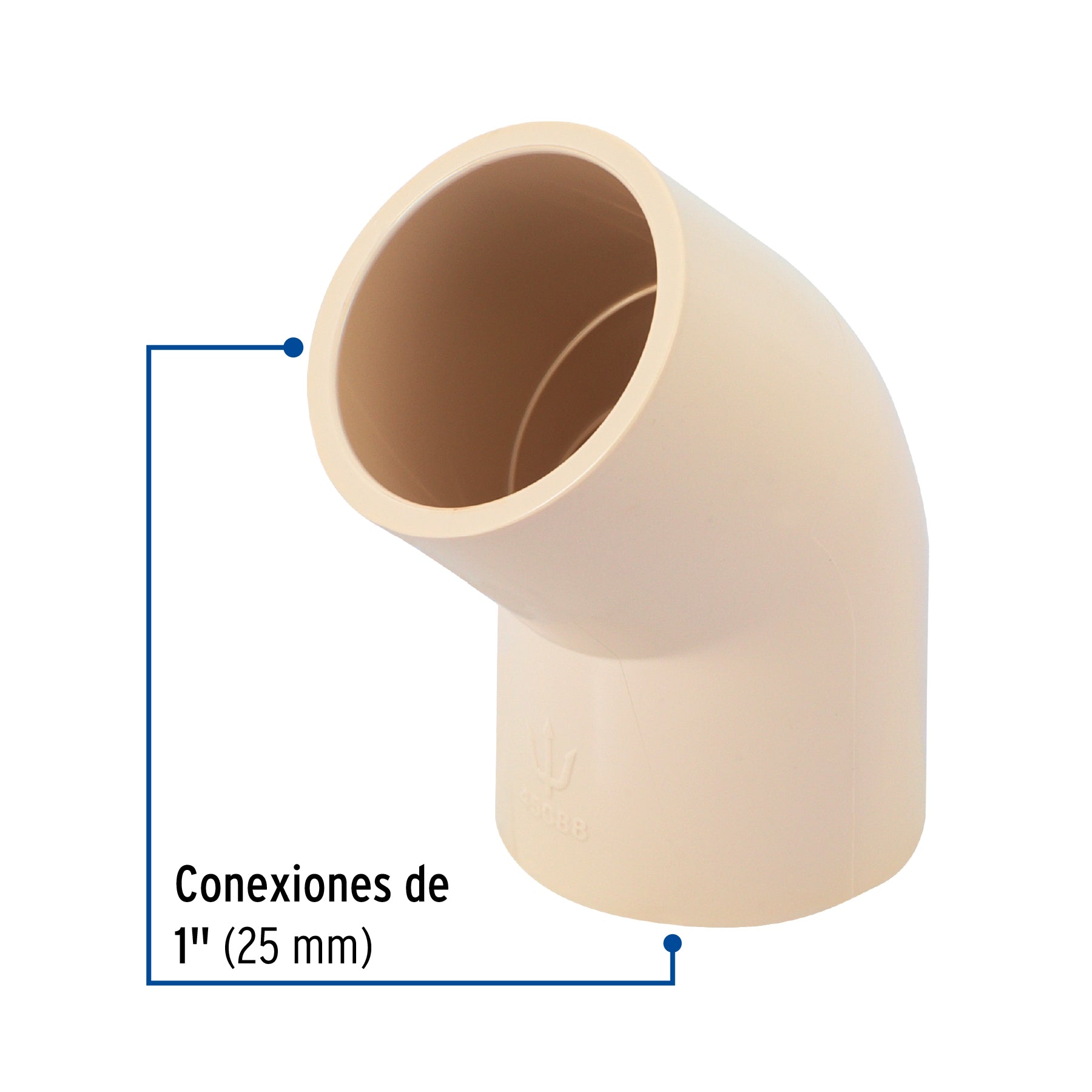 Codo 45∞ de CPVC de 1", Foset