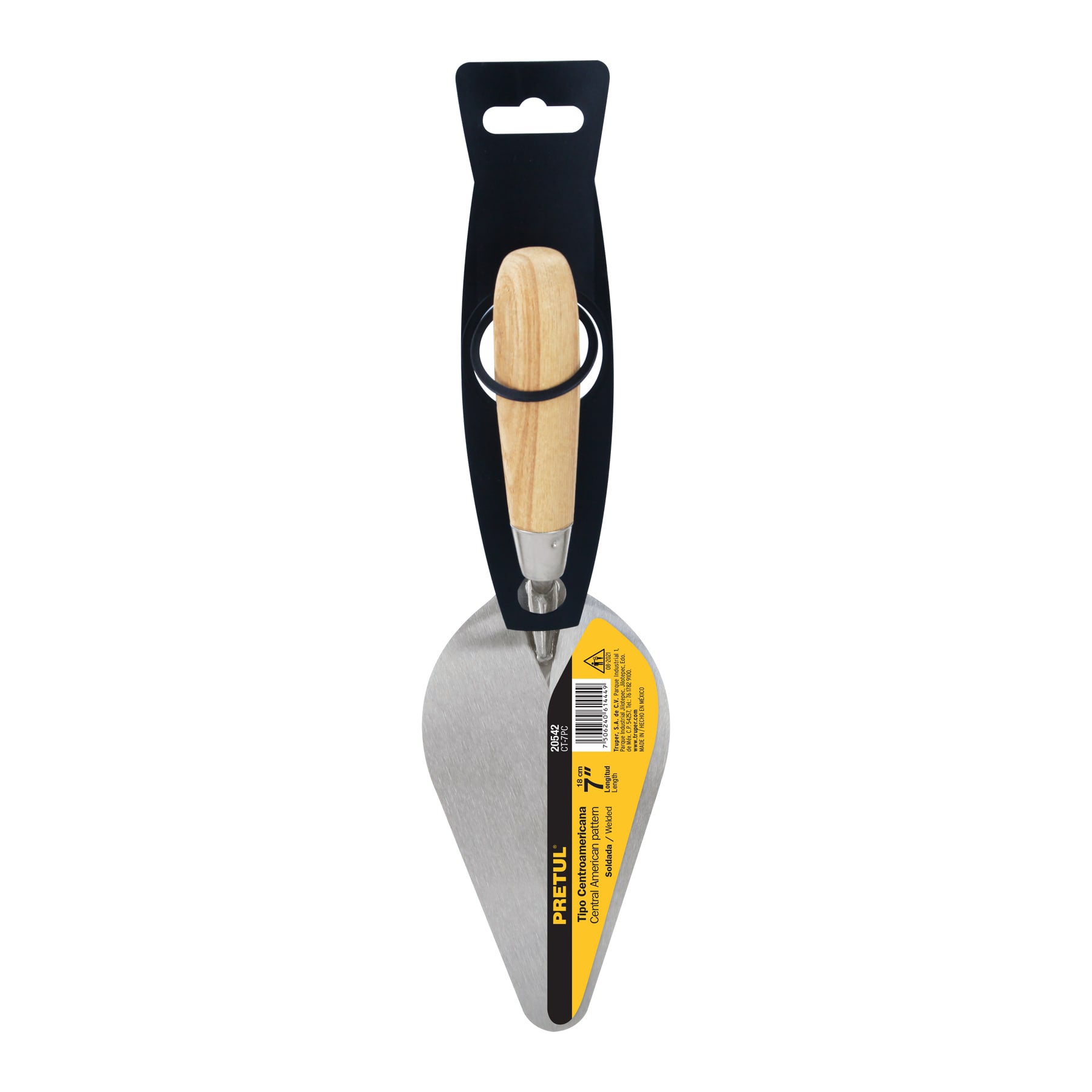 Cuchara para albañil 7" tipo Centroamericana, Pretul