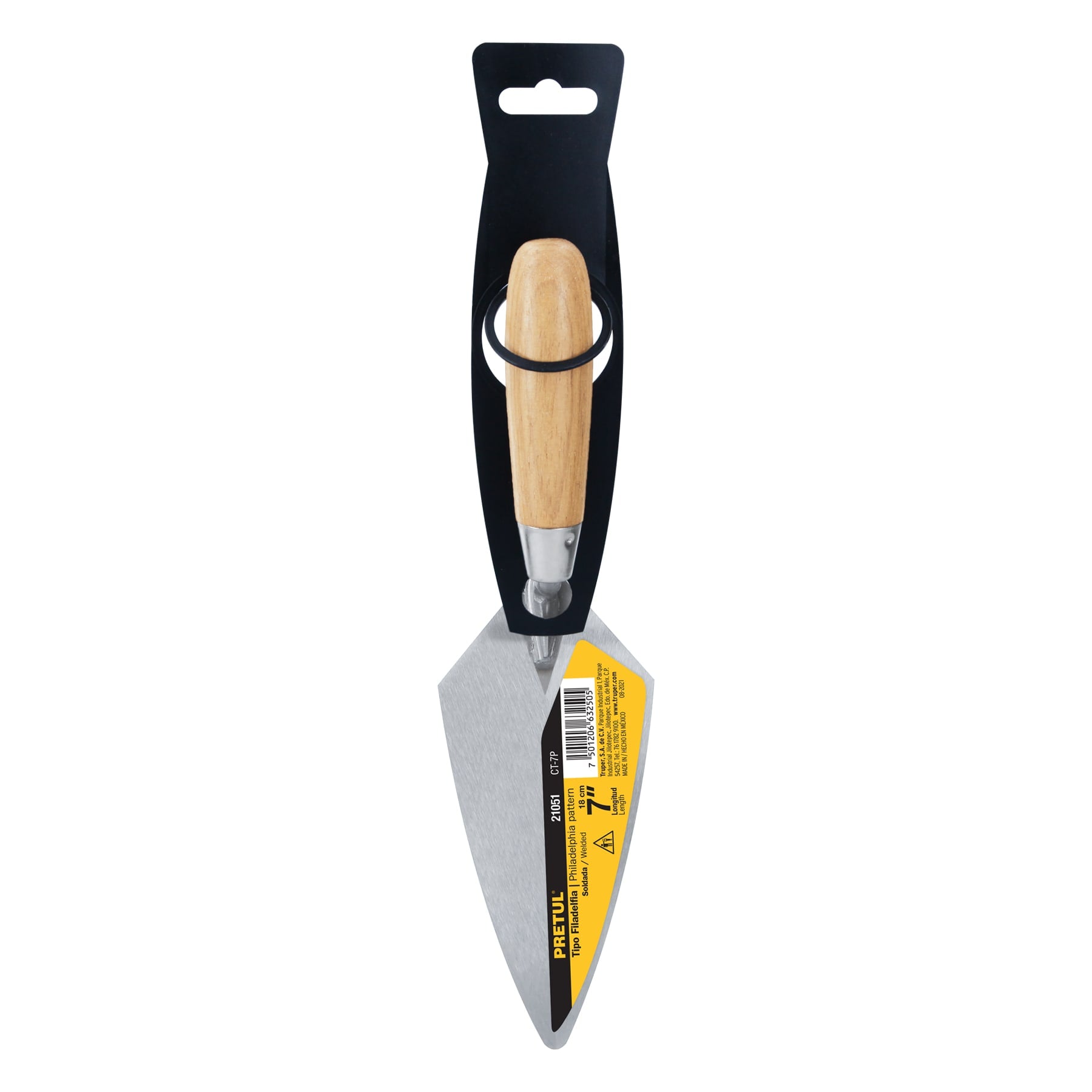 Cuchara para albañil 7" tipo Filadelfia, Pretul
