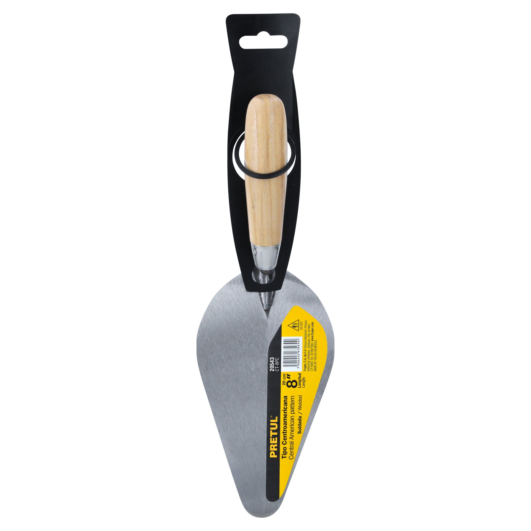 Cuchara para albañil 8" tipo Centroamericana, Pretul