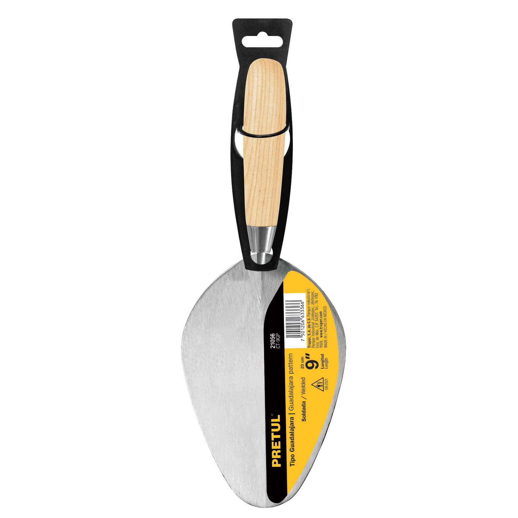 Cuchara para albañil 9" tipo Guadalajara, Pretul