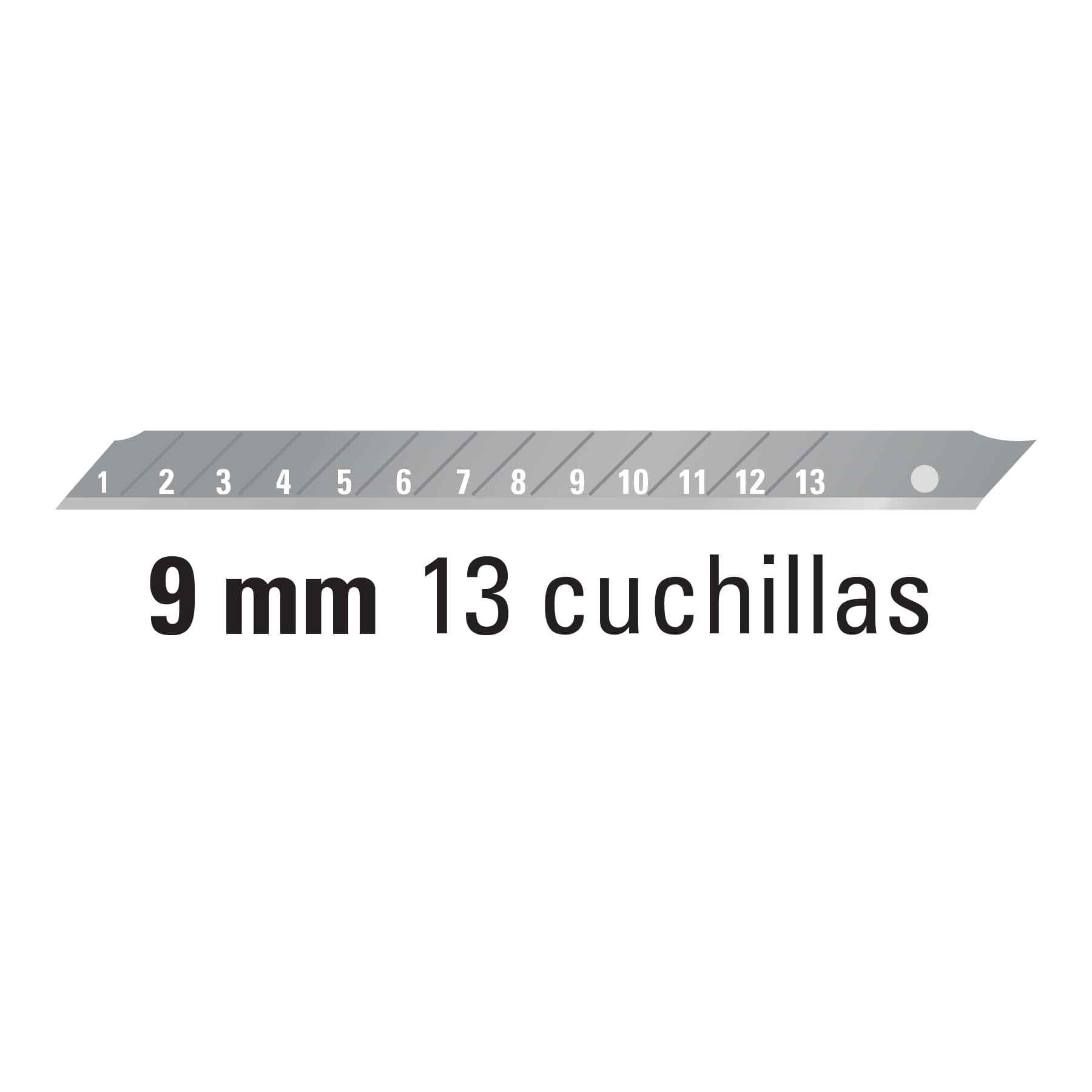 Cutter 9 mm reforzado de plástico con alma metálica, Truper