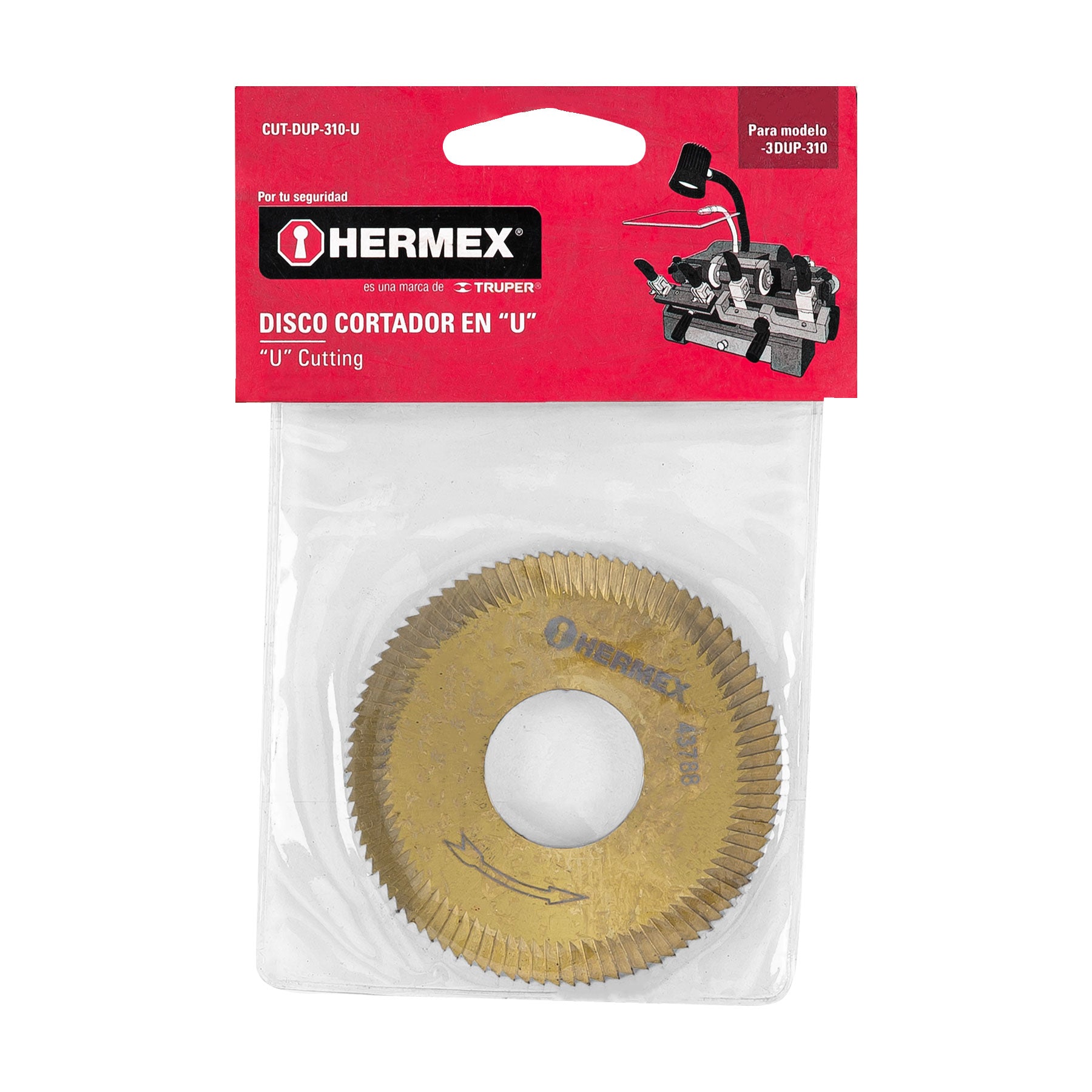 Disco cortador para DUP-310, U, Hermex