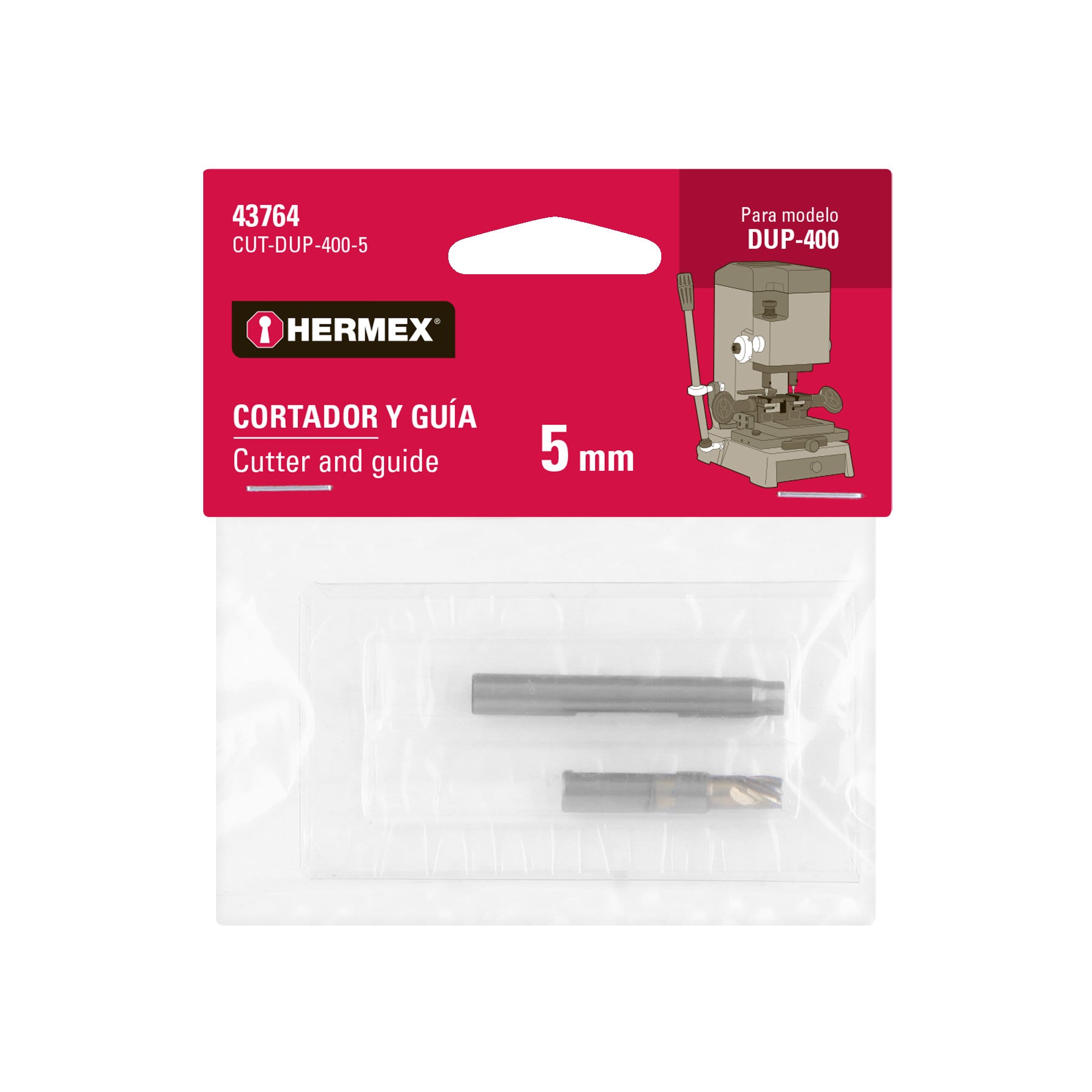 Cortador y guia para DUP-400 5 mm, Hermex
