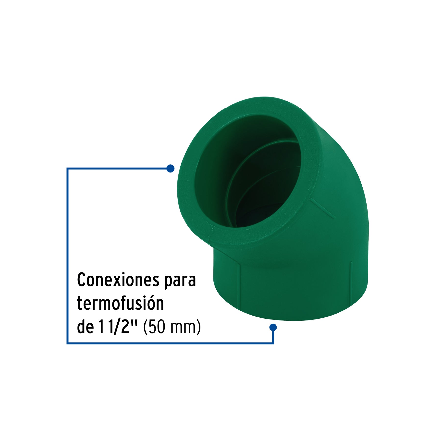 Codo 45∞ PPR, 1-1/2", Foset