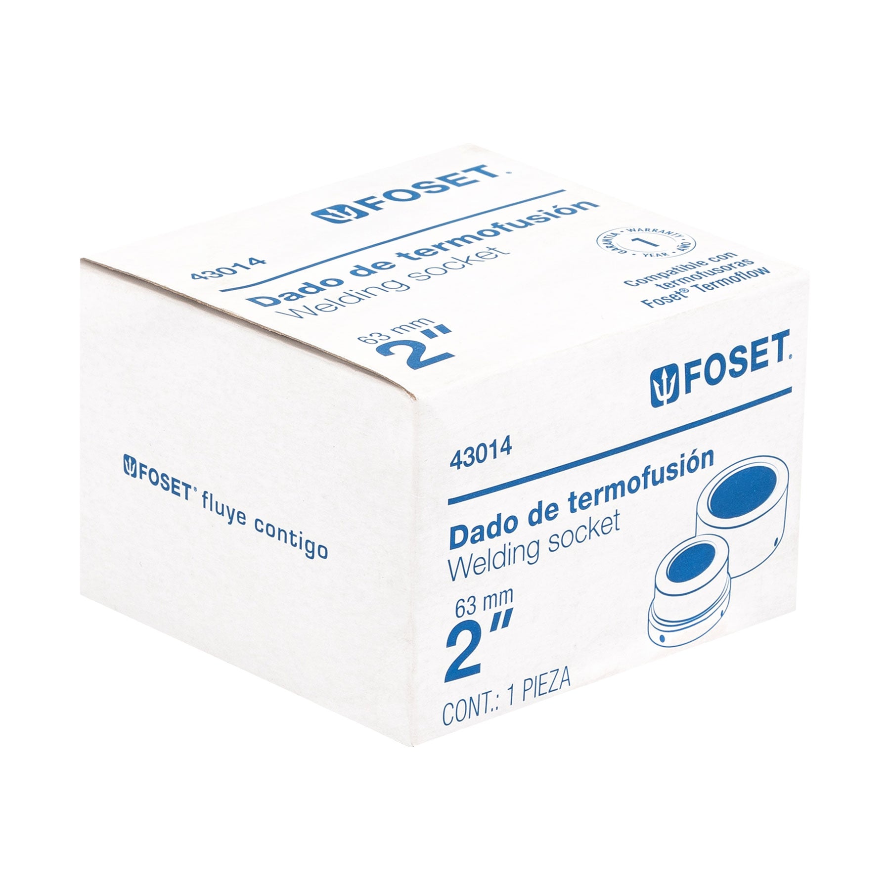 Dado para termofusora de 2" (63 mm), Foset