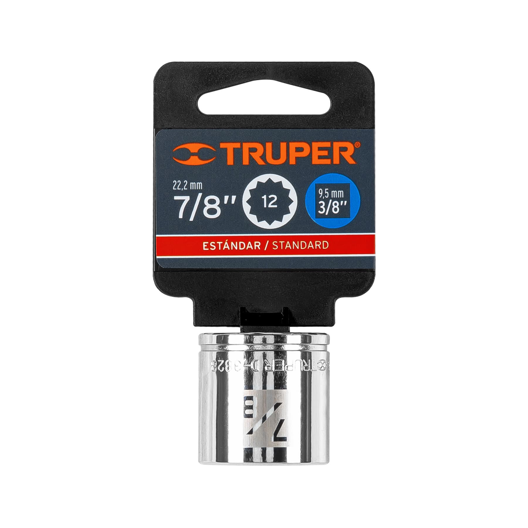 Dado de 7/8", 12 puntas, cuadro 3/8", Truper