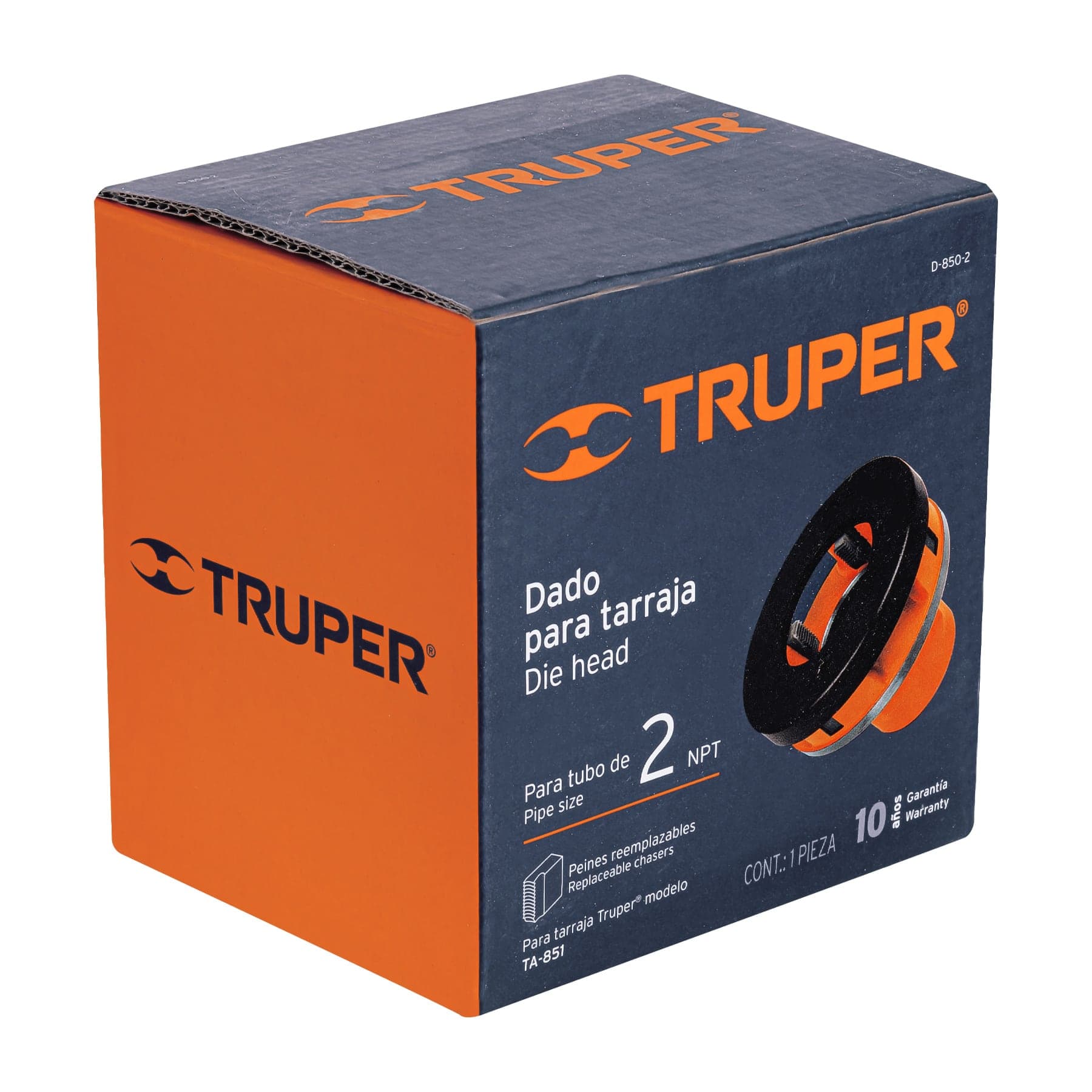 Dado 2" para tarrajas TA-850 y TA-851, Truper