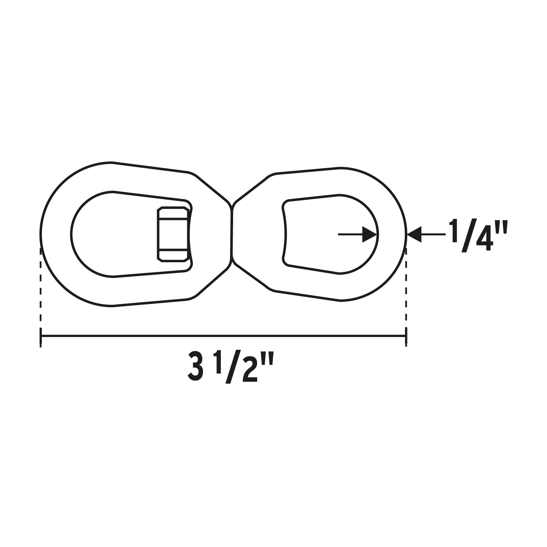 Destorcedor forjado de 1/4", Fiero