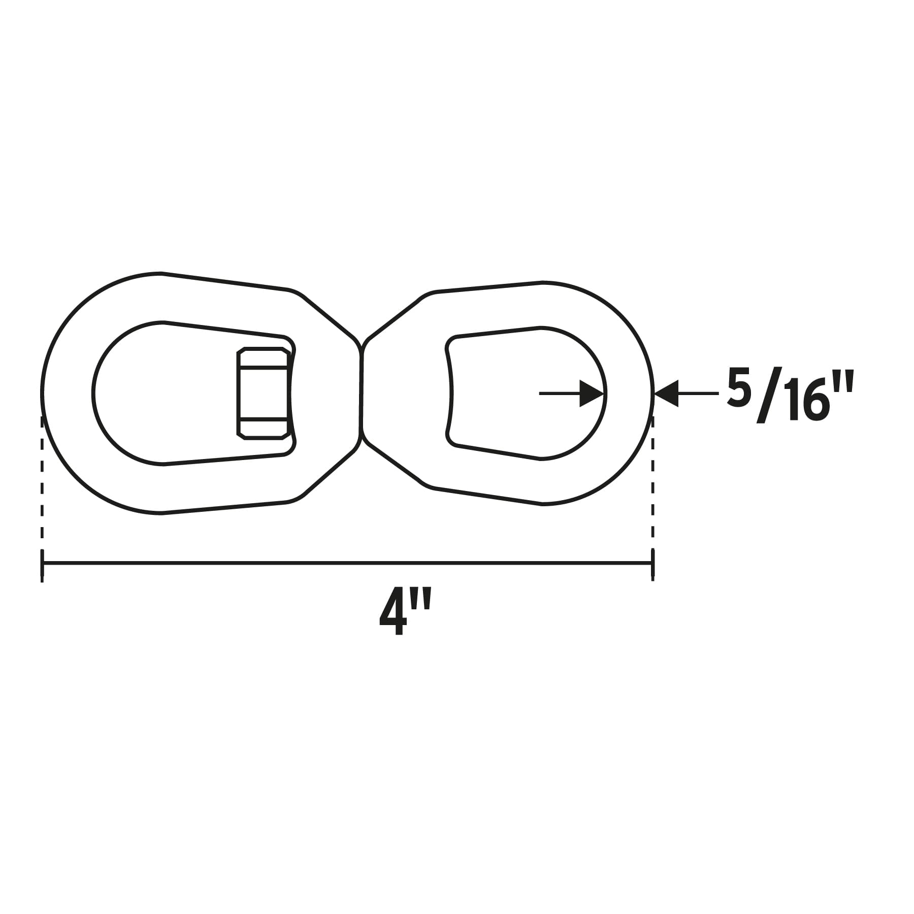 Destorcedor forjado de 5/16", Fiero