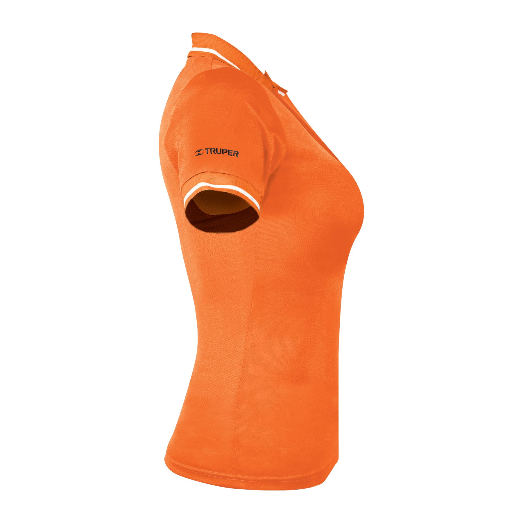 Playera polo performance para mujer, naranja, M, Truper