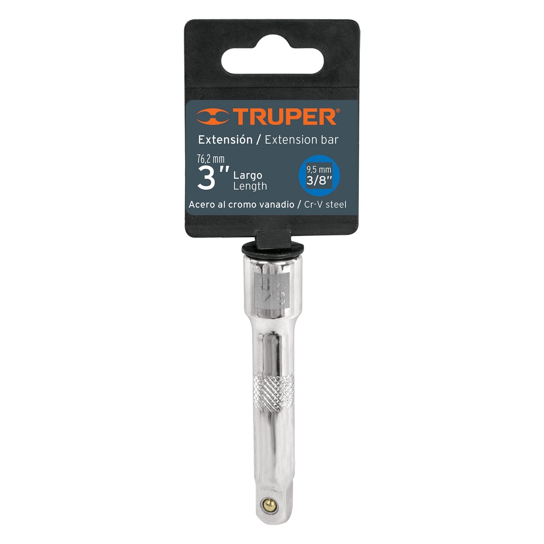 Extensión de 3" para matraca, cuadro 3/8", Truper