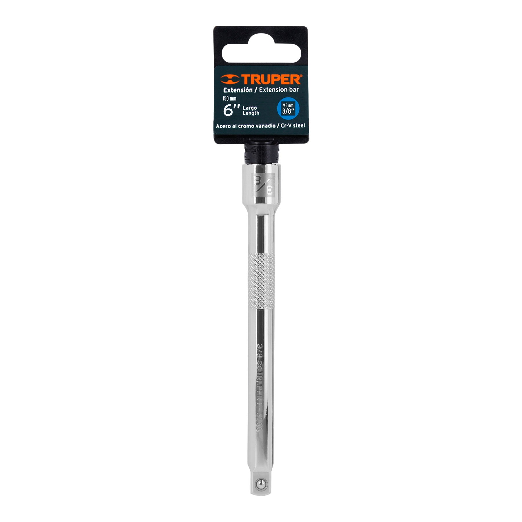 Extensión de 6" para matraca, cuadro 3/8", Truper