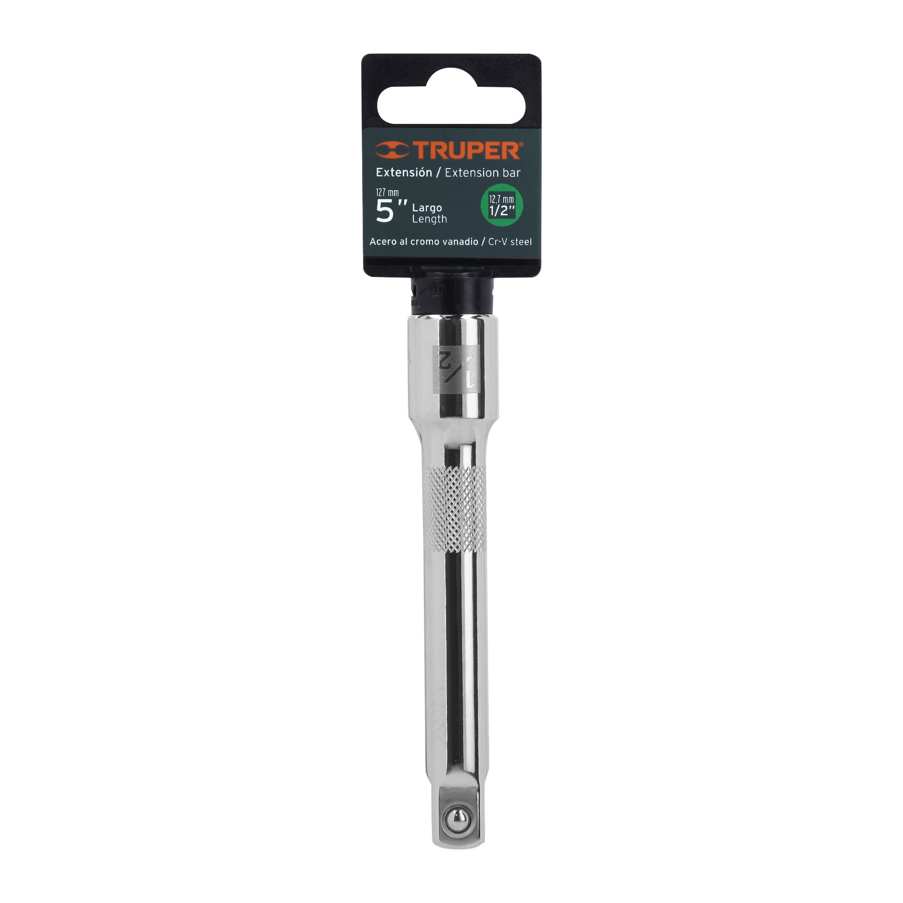 Extensión cuadro 1/2" para matraca, largo 5", Truper
