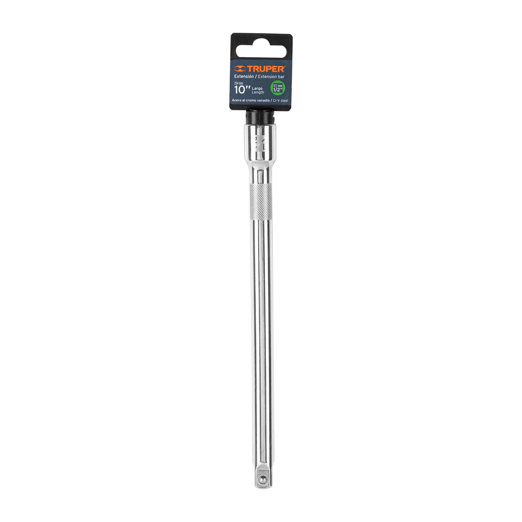 Extensión cuadro 1/2" para matraca, largo 10", Truper