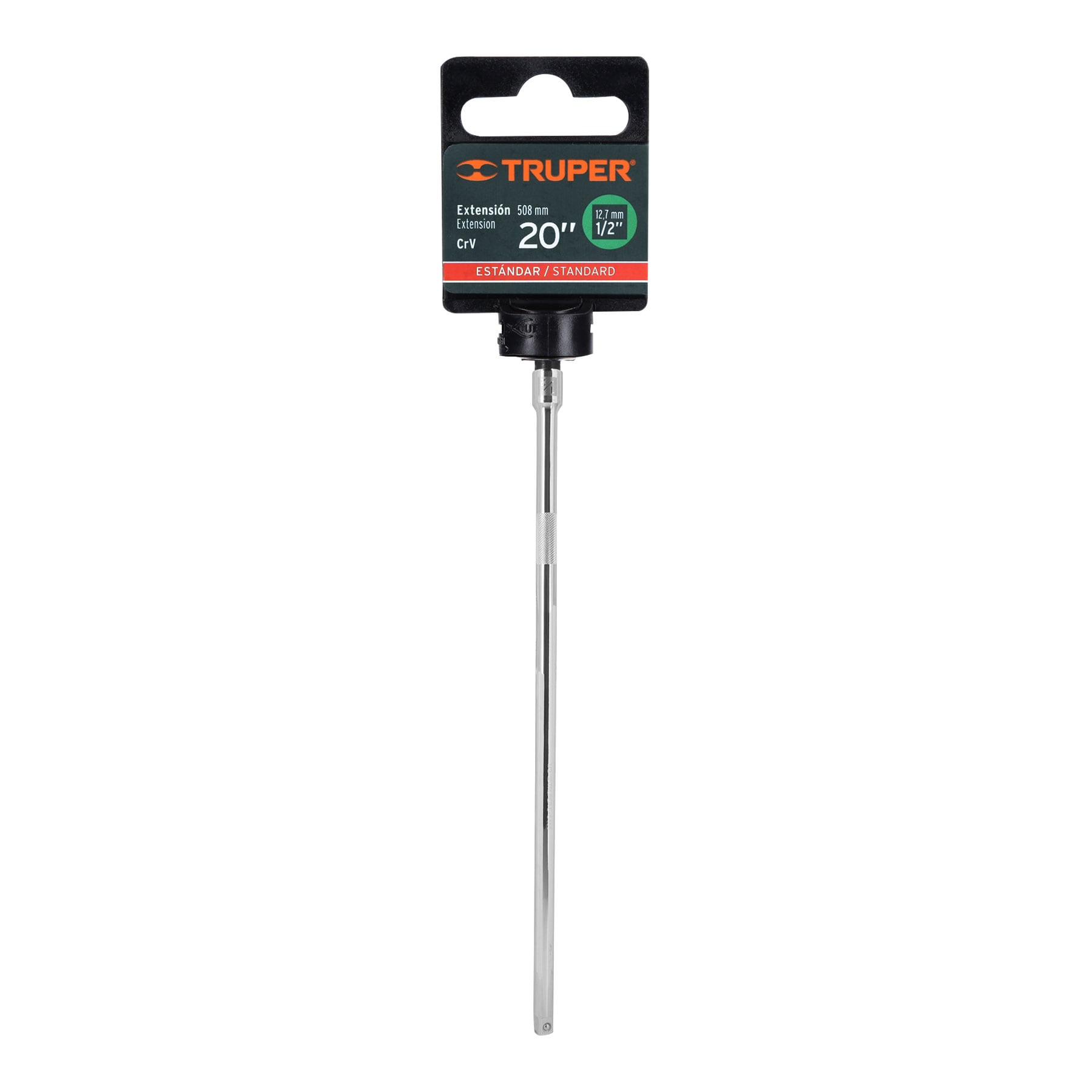 Extensión cuadro 1/2" para matraca, largo 20", Truper