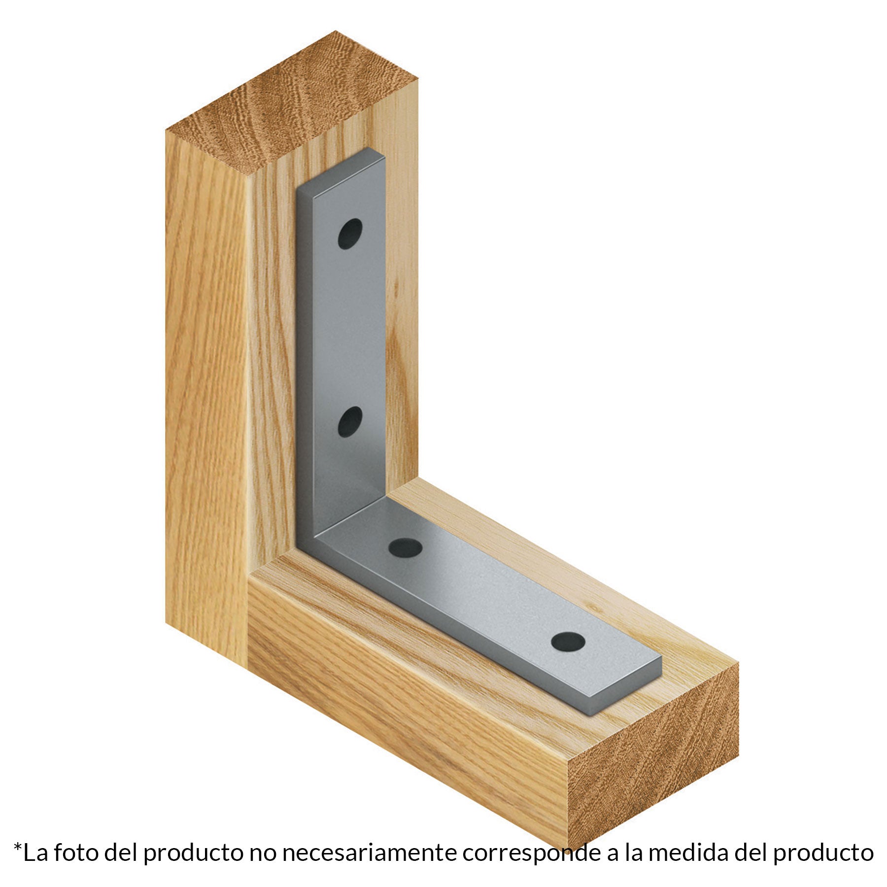 Bolsa con 24 escuadras esquineras 2-1/2" x 2-1/2", Fiero