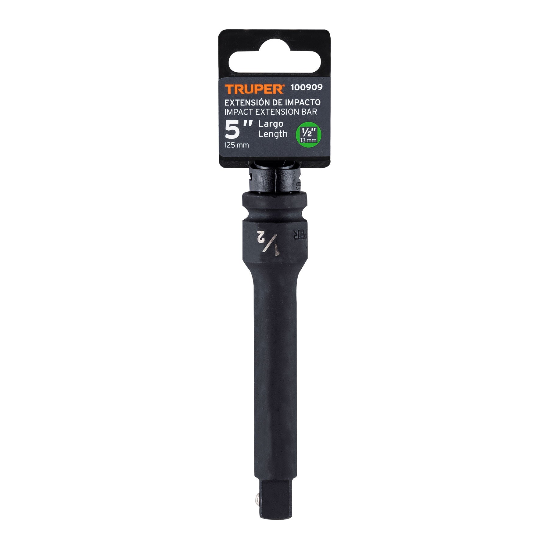 Extensión de impacto con cuadro de 1/2", largo 5", Truper