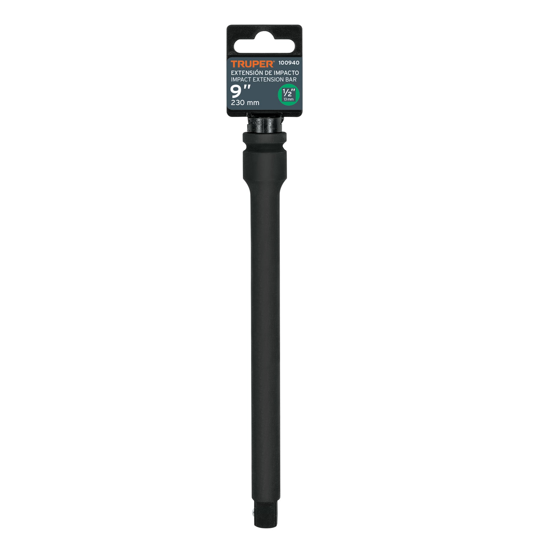Extensión de impacto con cuadro de 1/2", largo 9", Truper