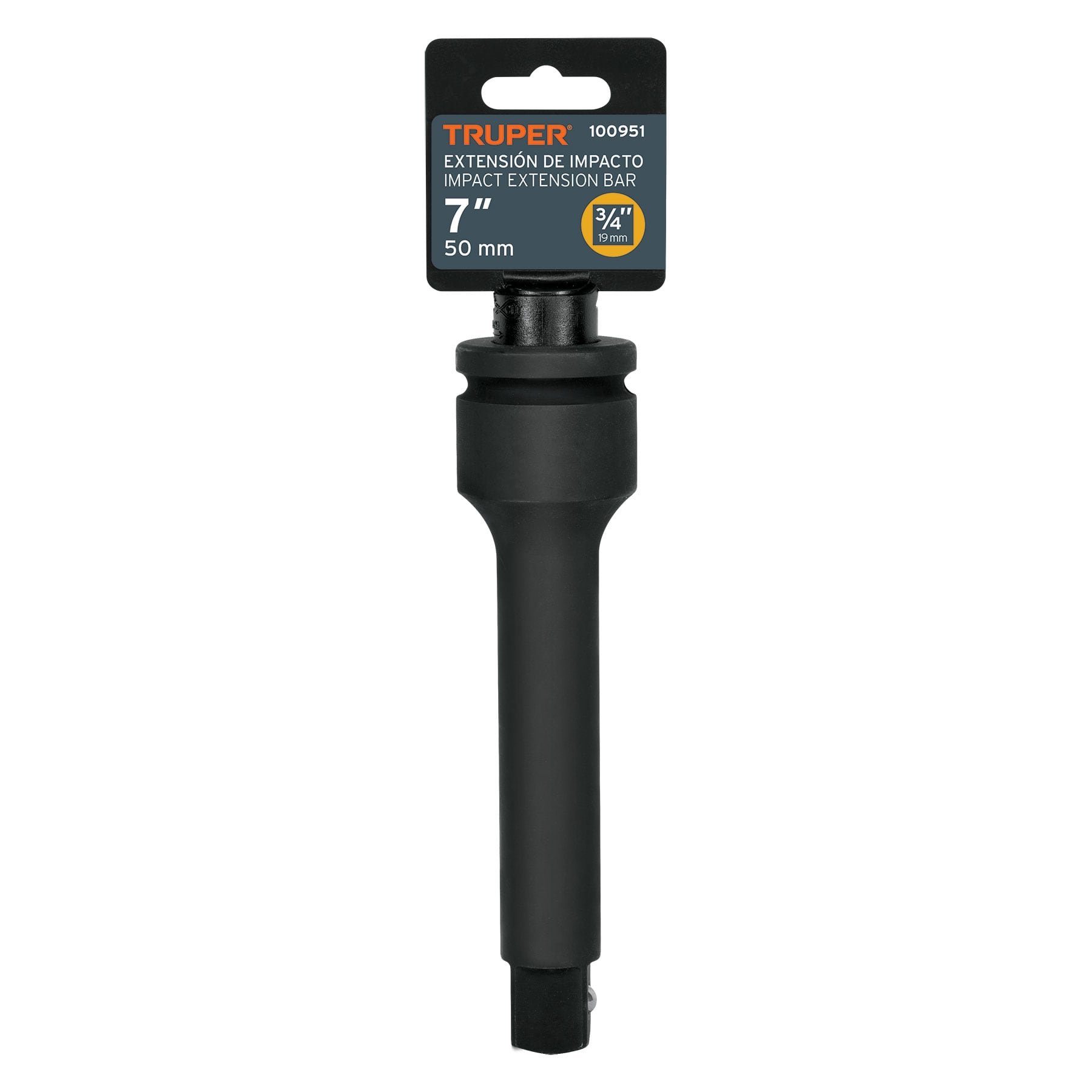 Extensión de impacto con cuadro de 3/4", largo 7", Truper