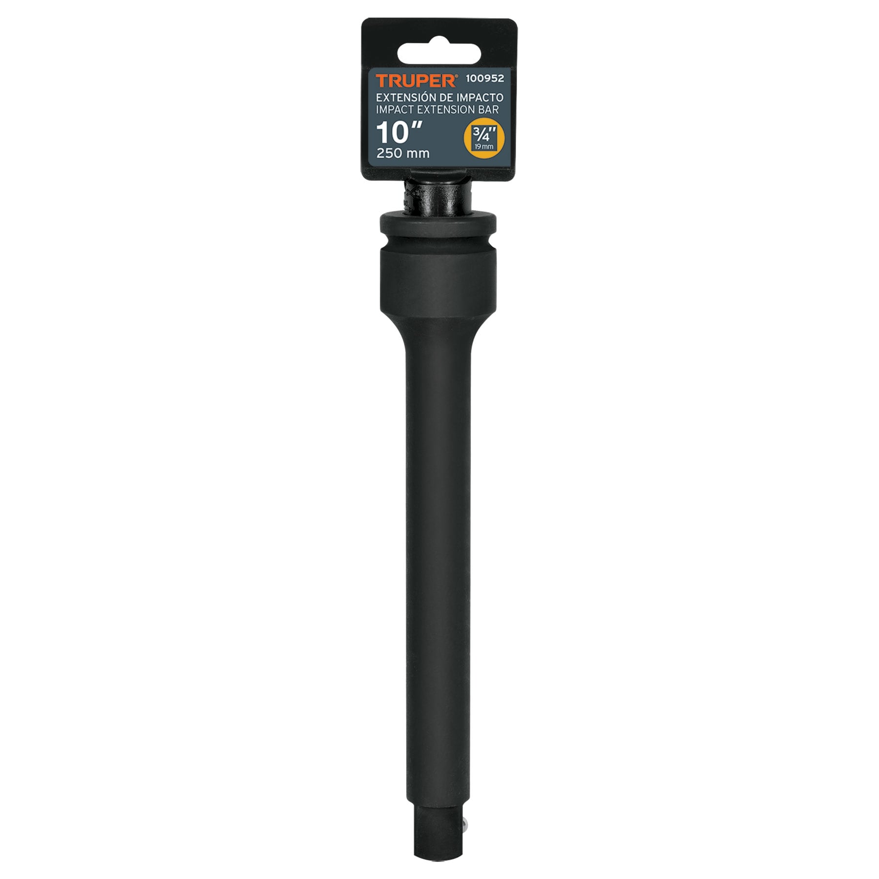 Extensión de impacto con cuadro de 3/4", largo 10", Truper