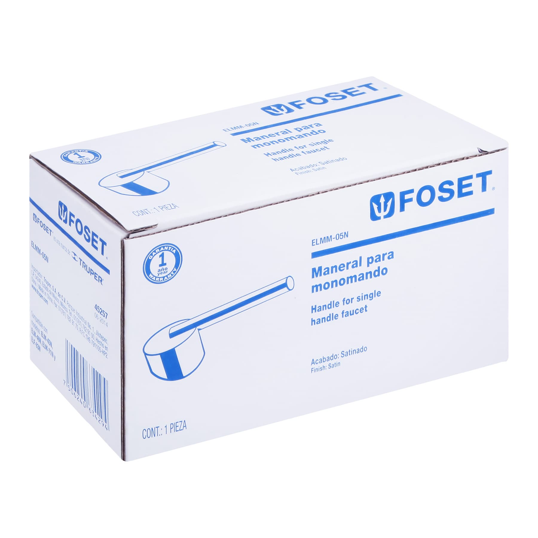 Maneral de palanca para monomando de lavabo, satín, Element