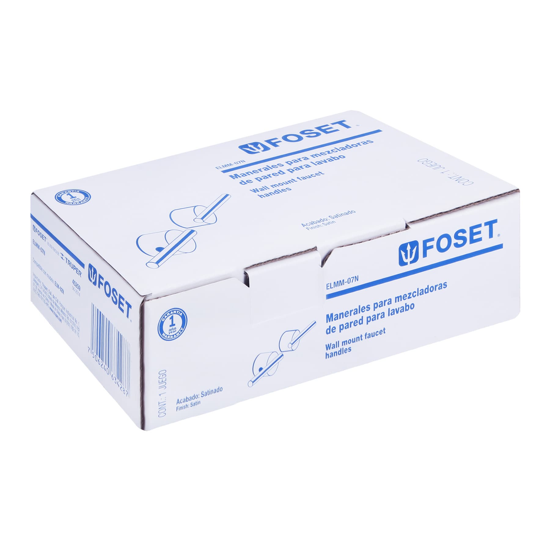 Juego de manerales palanca de pared, lavabo, satín, Element