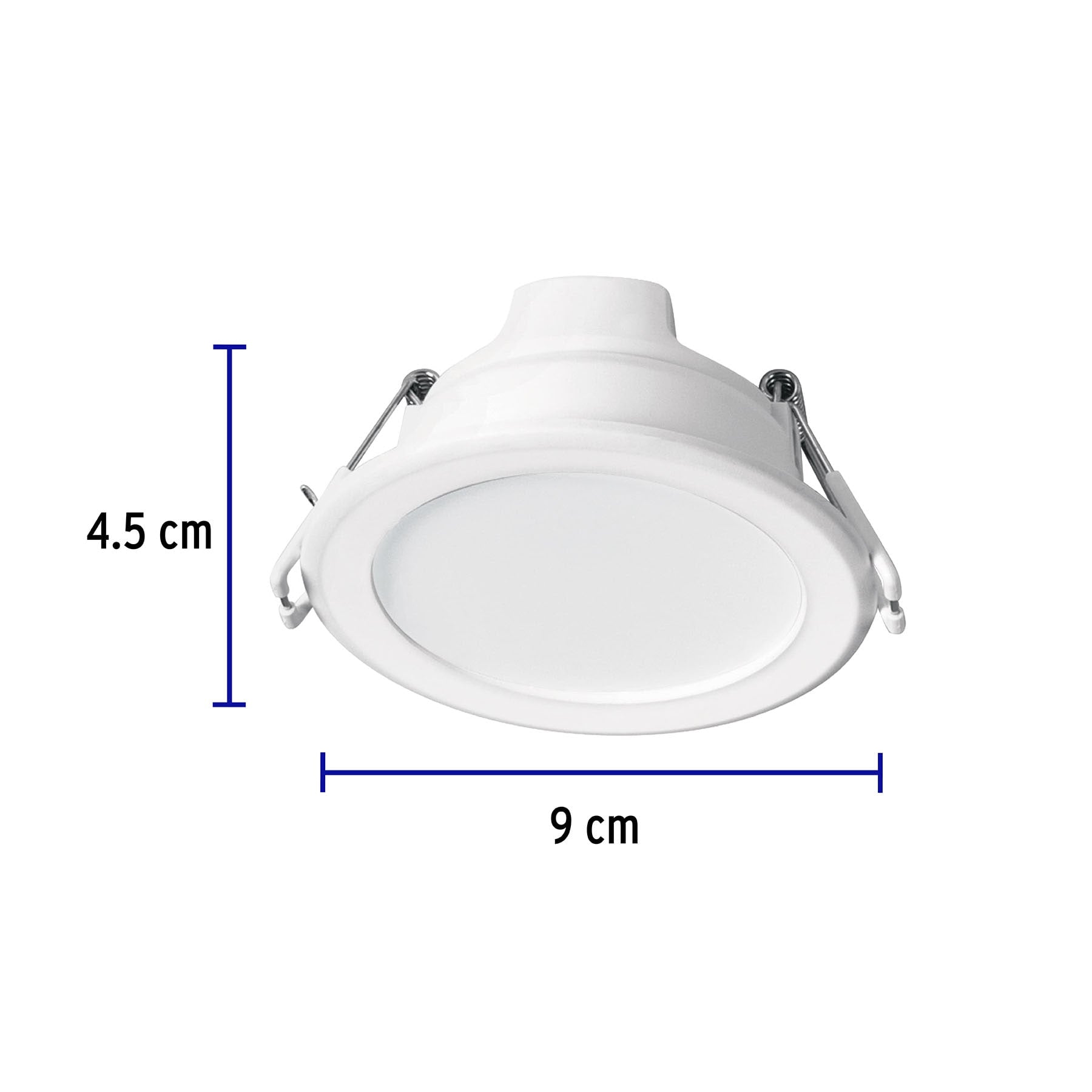 Luminario LED empotrable 5 W redondo, luz de día, Basic