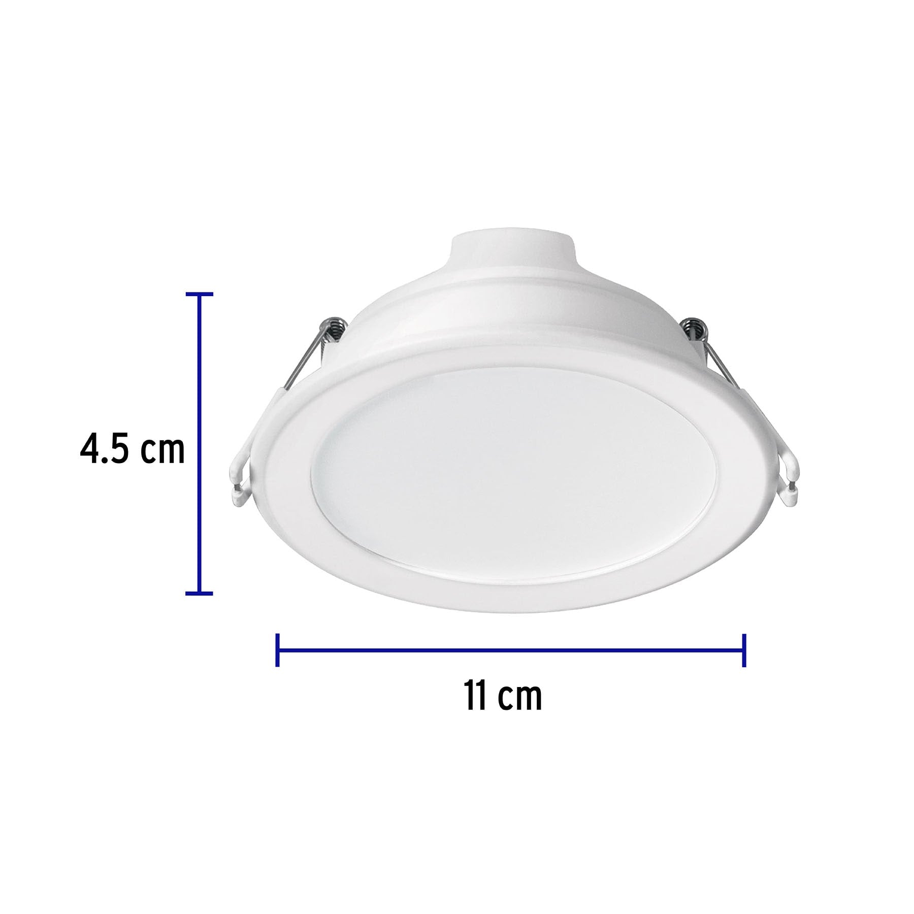Luminario LED empotrable 7 W redondo, luz de día, Basic