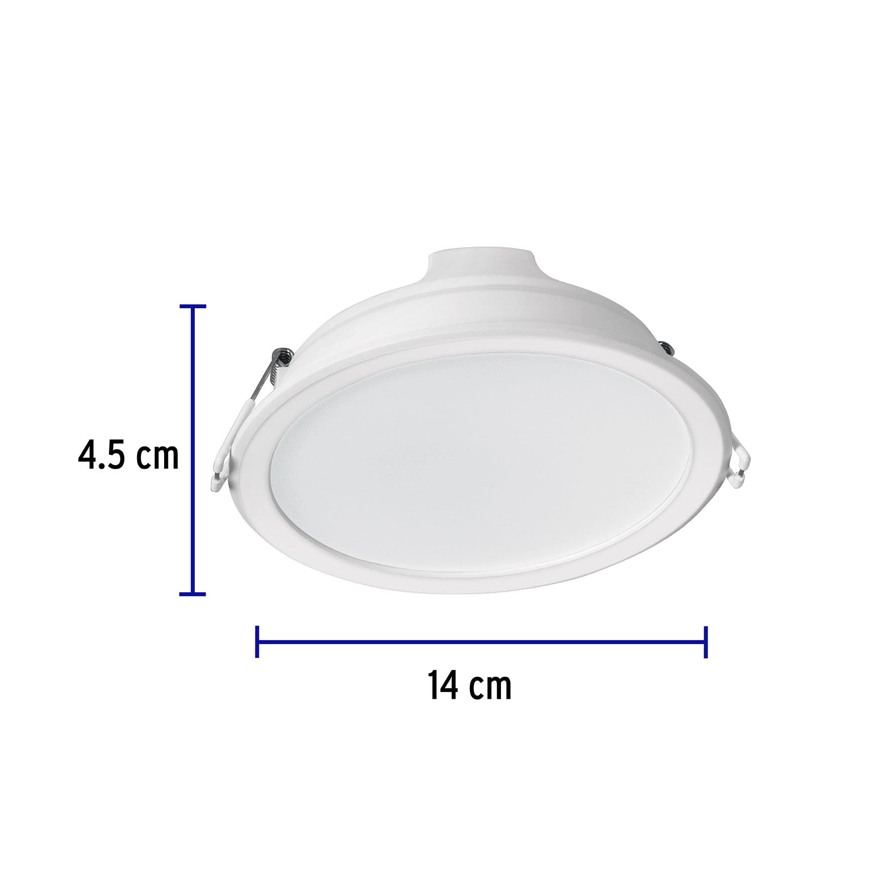 Luminario LED empotrable 12 W redondo, luz de día, Basic