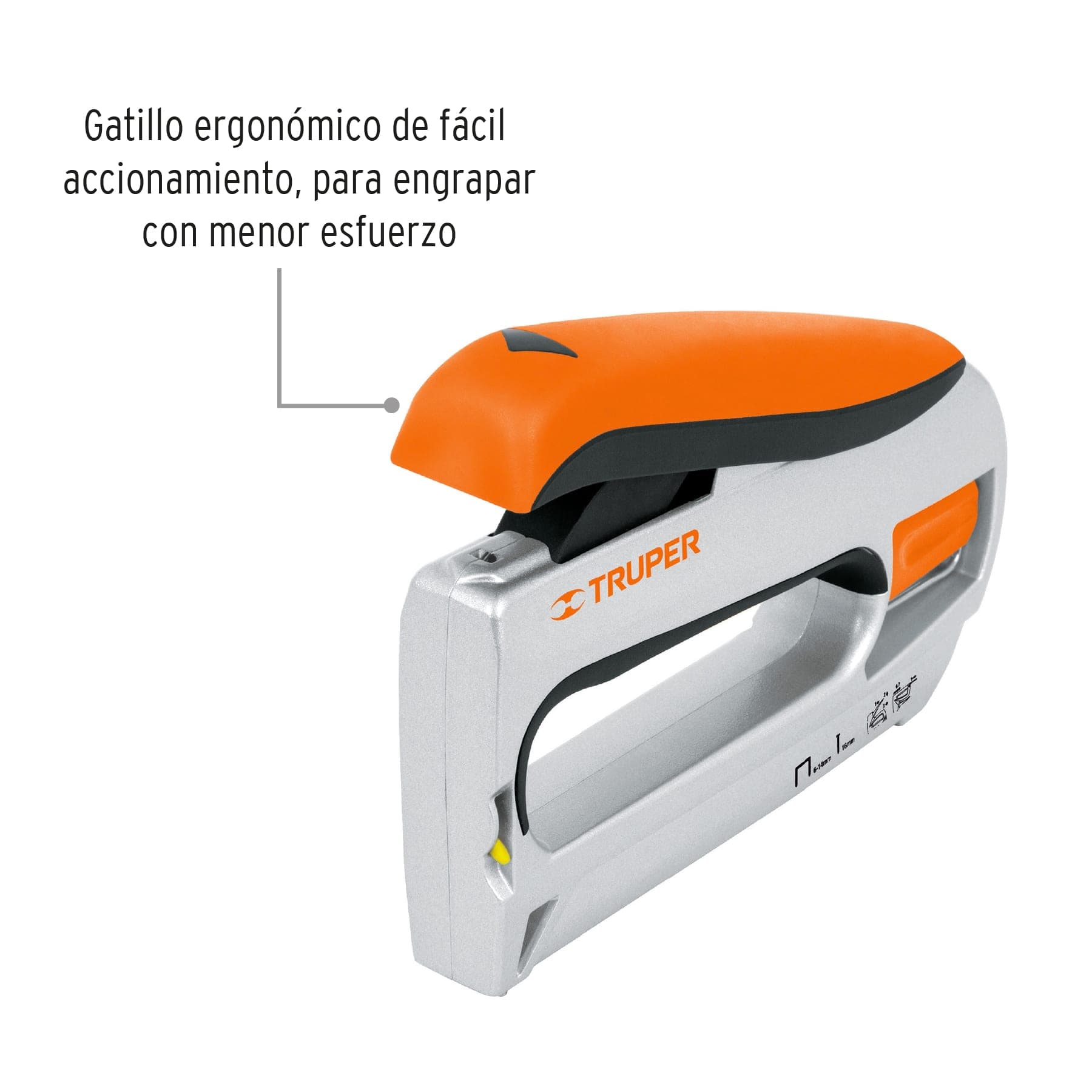 Engrapadora / clavadora tipo pistola uso rudo, Truper