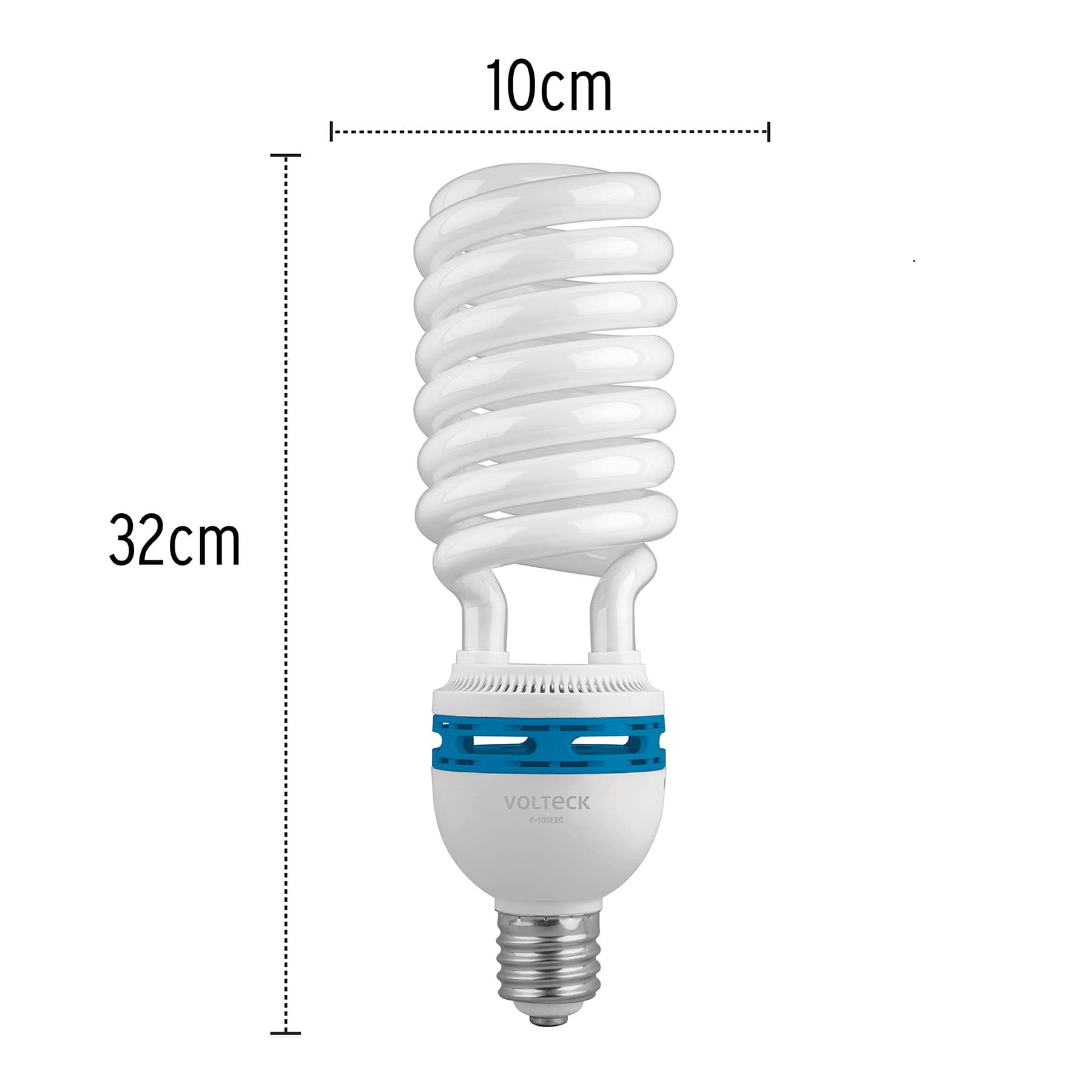 Lámpara espiral 105 W base mogul E39 220 V luz día, caja
