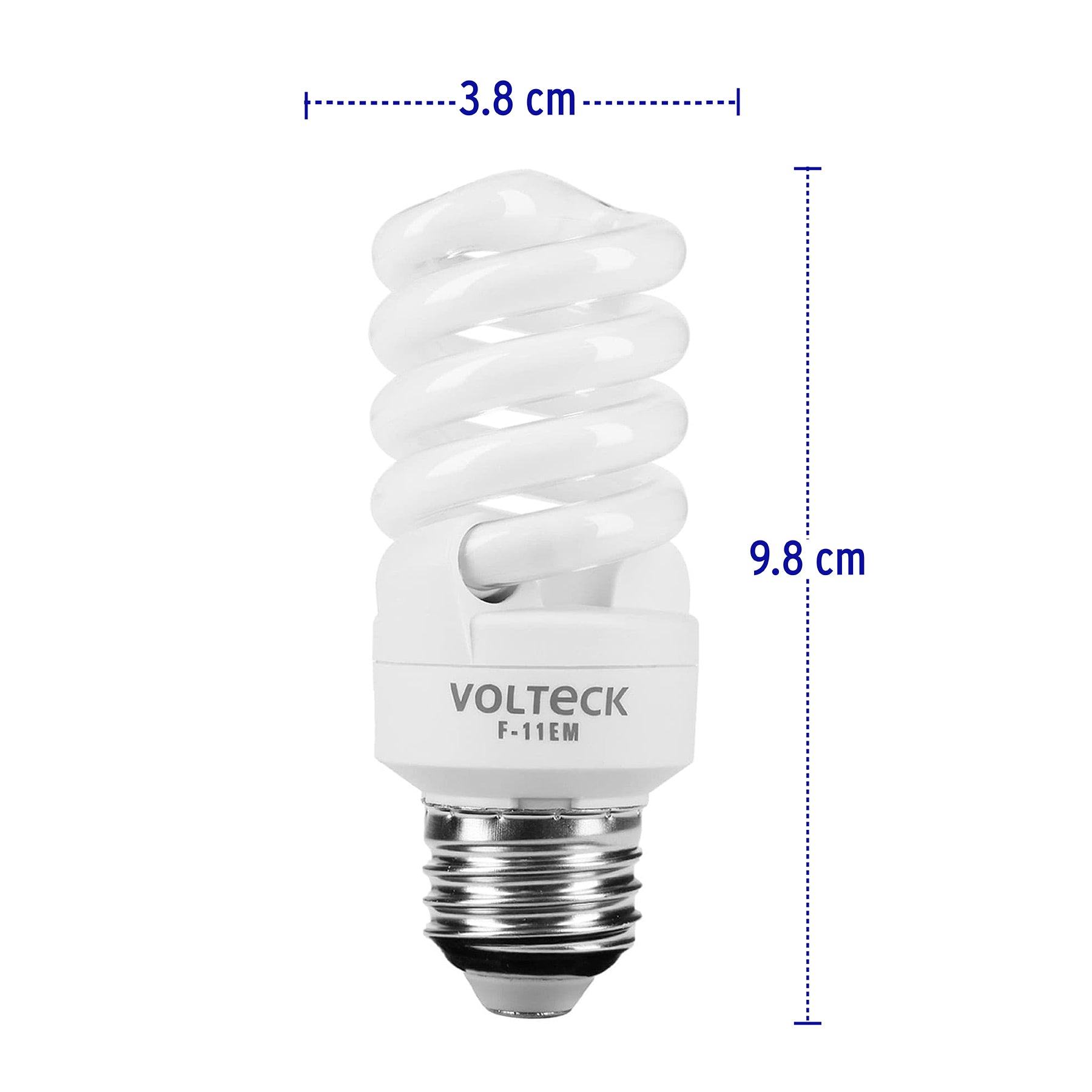 Lámpara espiral mini T2 11 W luz de día en blíster, Volteck