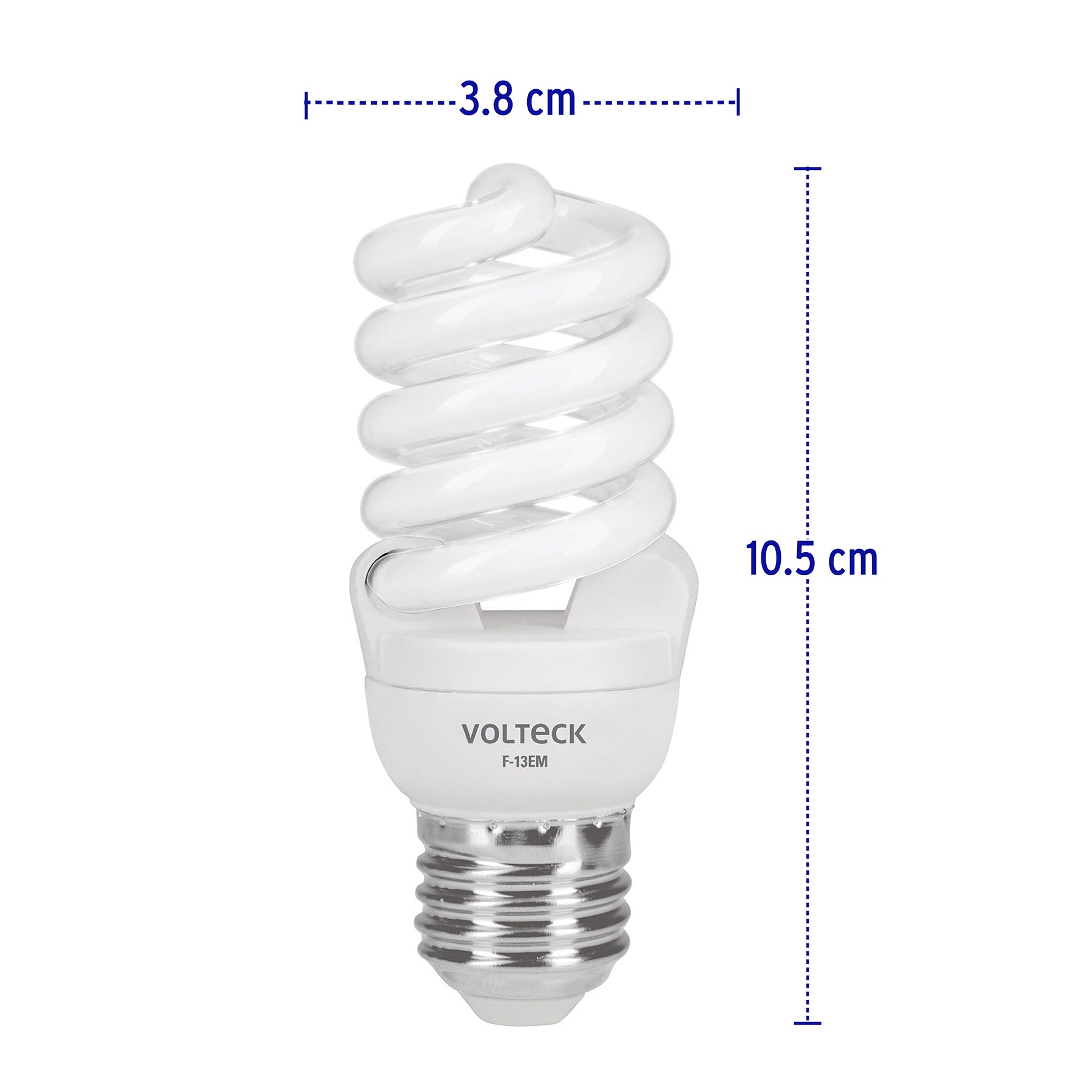 Lámpara espiral mini T2 13 W luz de día en blíster, Volteck