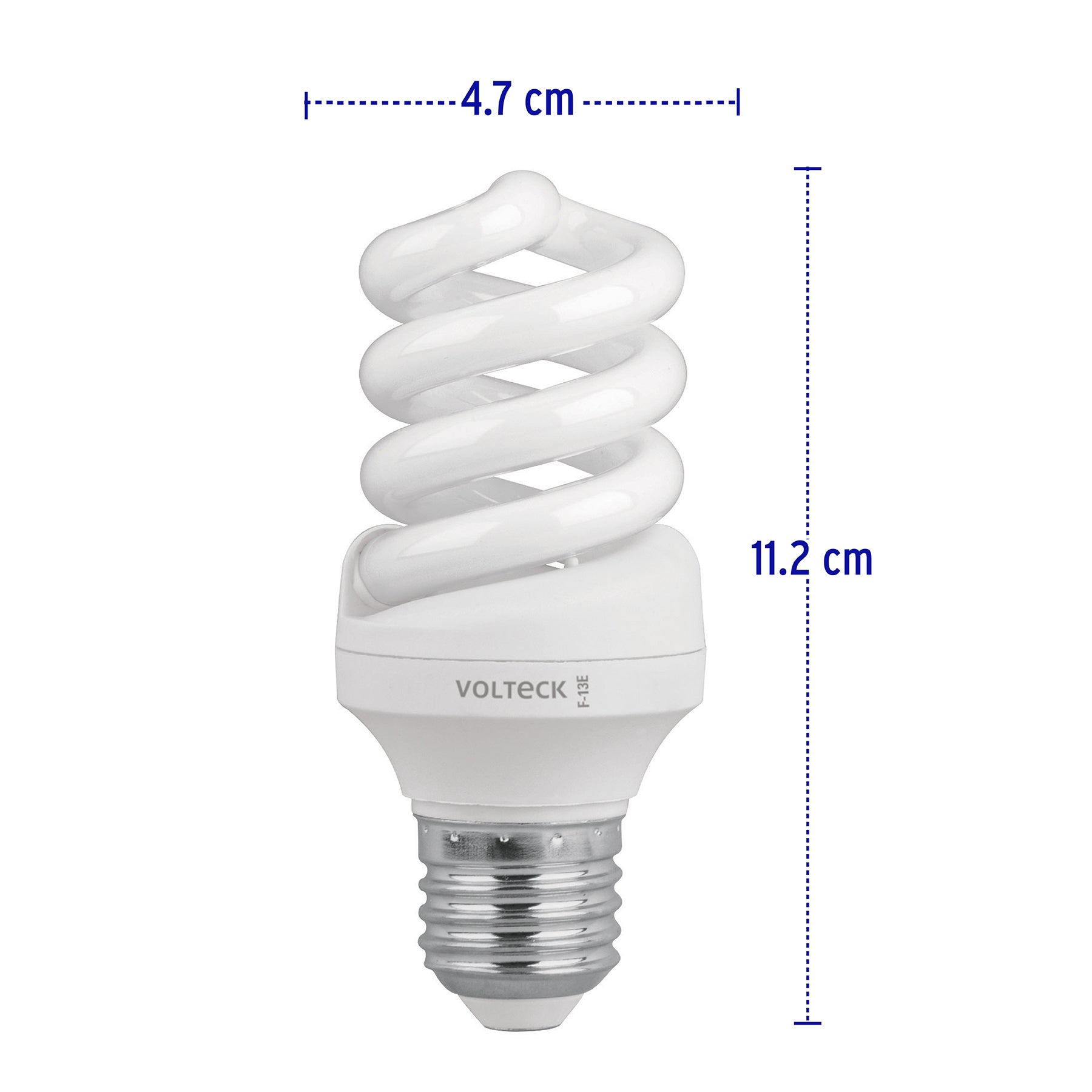 Lámpara espiral T3 13 W luz de día en blíster, Volteck