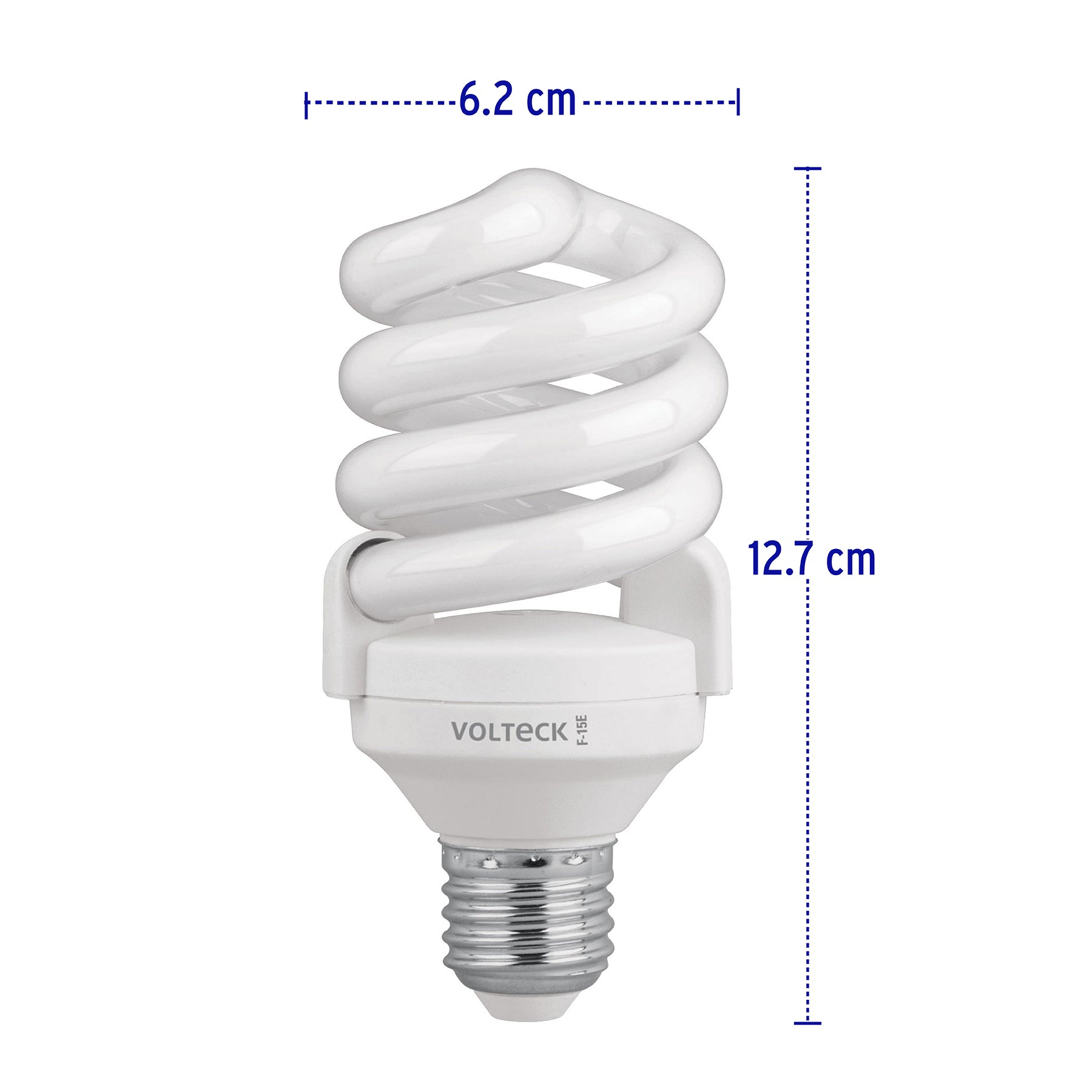 Lámpara espiral T4 15 W luz de día en blíster, Volteck