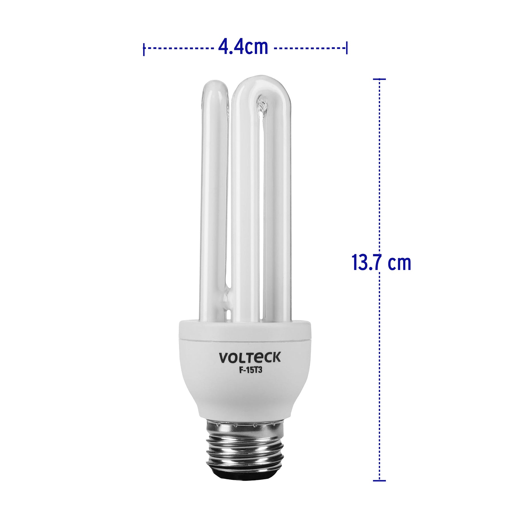 Lámpara triple T3 15 W luz de día en blíster, Volteck